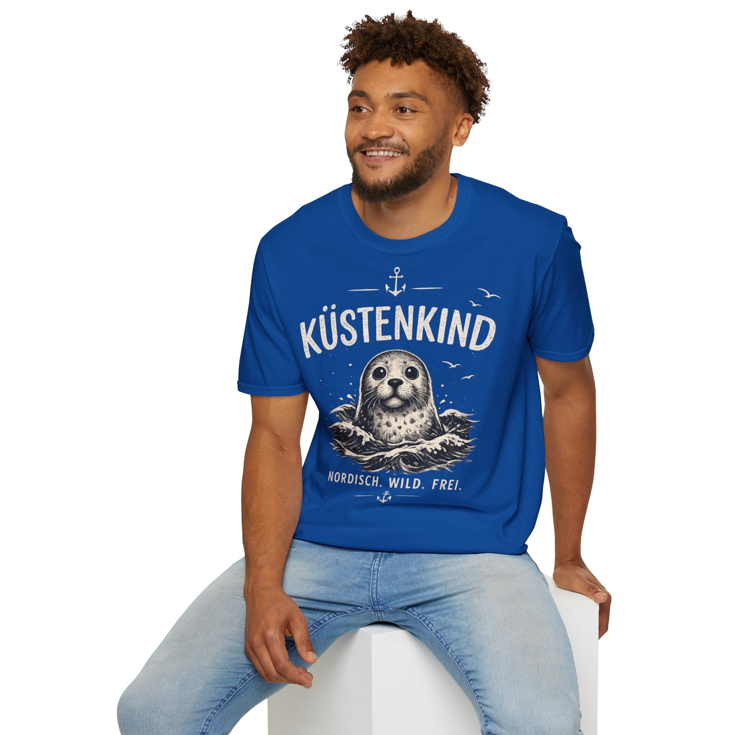 Küstenkind Robbe T-Shirt – Nordisch Wild Frei | Maritime Küstenliebe | Seal Ocean Beach Shirt | Nordsee Ostsee Geschenk