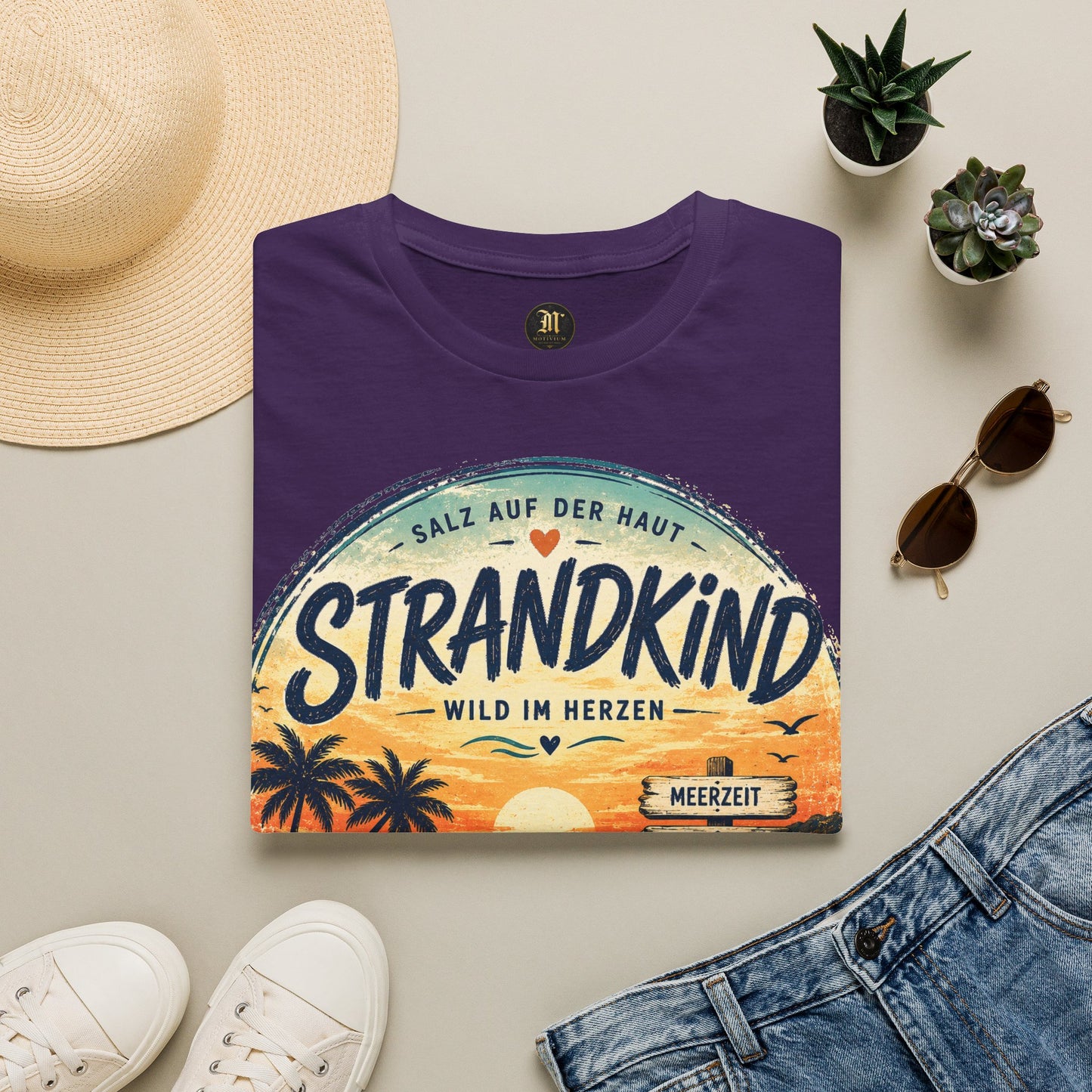 Strandkind T-Shirt – Salz auf der Haut, Wild im Herzen | Sommer & Meer Motiv