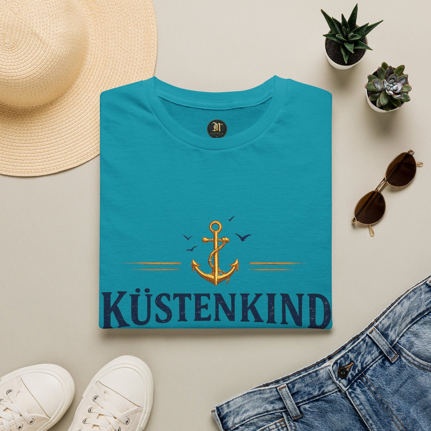 Küstenkind T-Shirt – Nordisch Wild Frei | Maritimes Küsten Design | Nordsee Ostsee Strandshirt Unisex