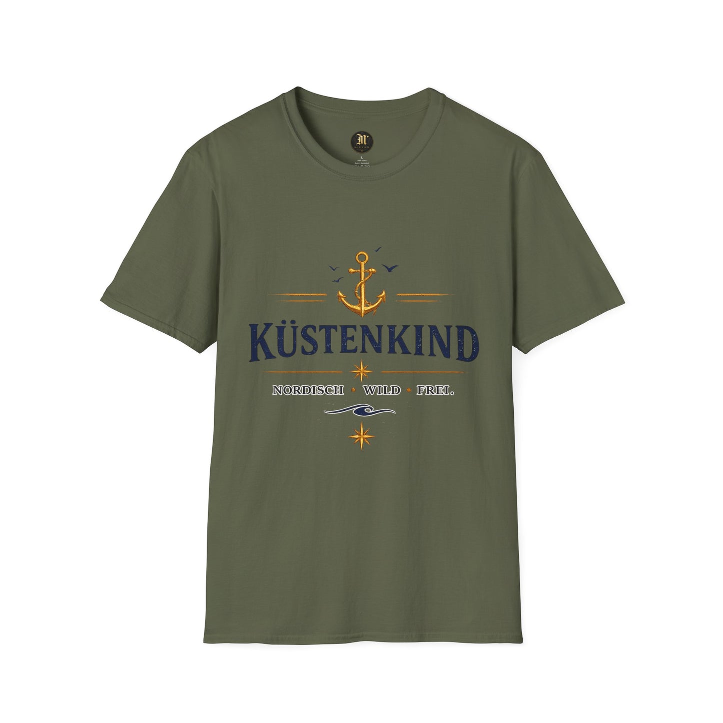 Küstenkind T-Shirt – Nordisch Wild Frei | Maritimes Küsten Design | Nordsee Ostsee Strandshirt Unisex