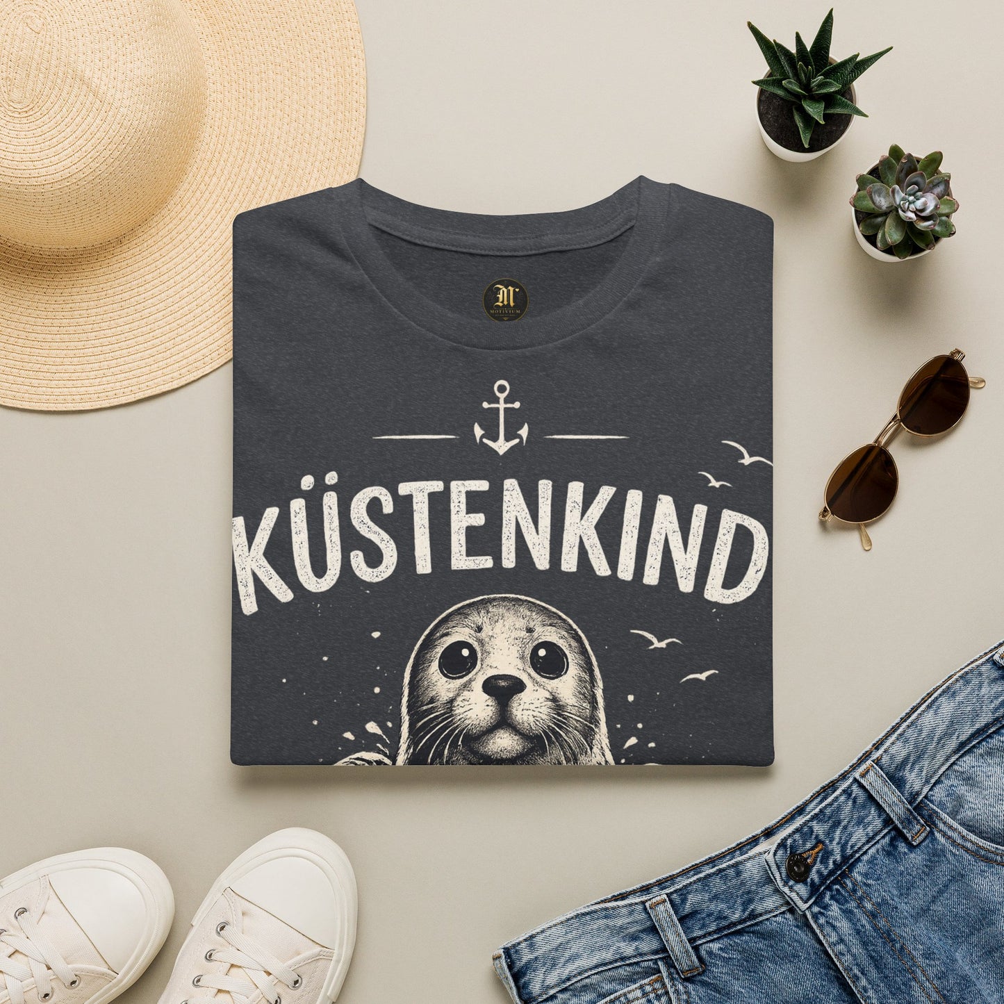 Küstenkind Robbe T-Shirt – Nordisch Wild Frei | Maritime Küstenliebe | Seal Ocean Beach Shirt | Nordsee Ostsee Geschenk