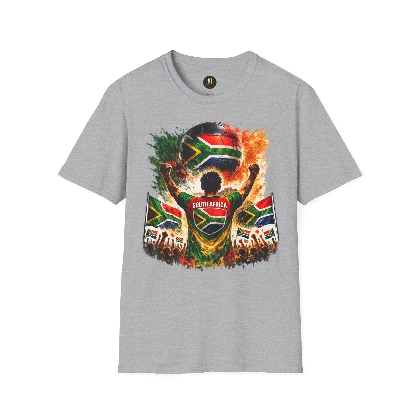 Südafrika Fußball Fan T-Shirt – Südafrika Flagge Supporter Design | Fußball Fanartikel | Geschenk für Fußballfans