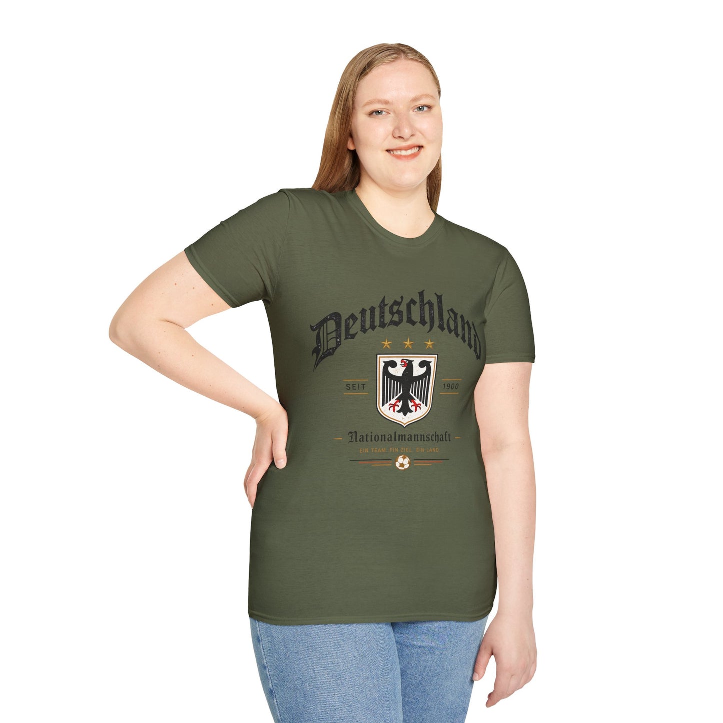 Deutschland Fußball Fan T-Shirt | Nationalmannschaft Vintage Shirt | Public Viewing Geschenk
