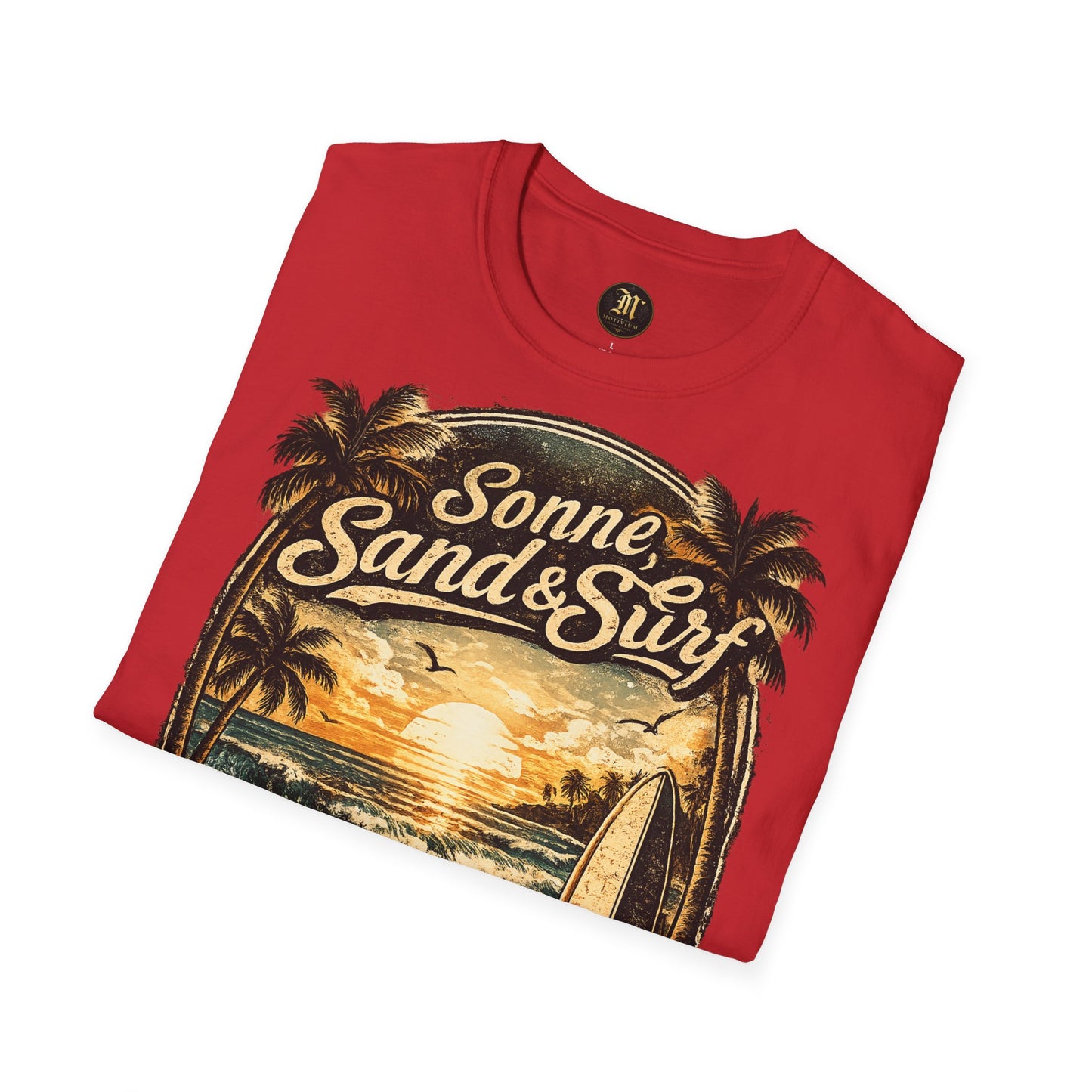 🌴 Sonne, Sand & Surf T-Shirt – Lebe Frei | Vintage Beach Lifestyle Design