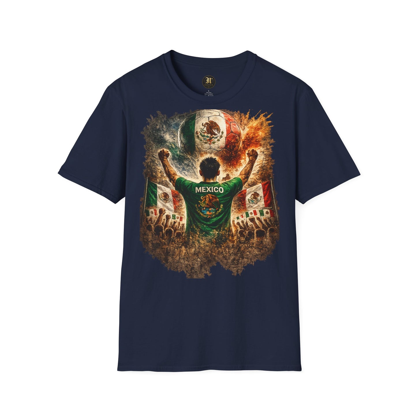 Mexiko Fußball Fan T-Shirt | Mexiko Supporter Shirt | Mexico Fan Design | Fußball Fanartikel | Geschenk für Mexiko Fans