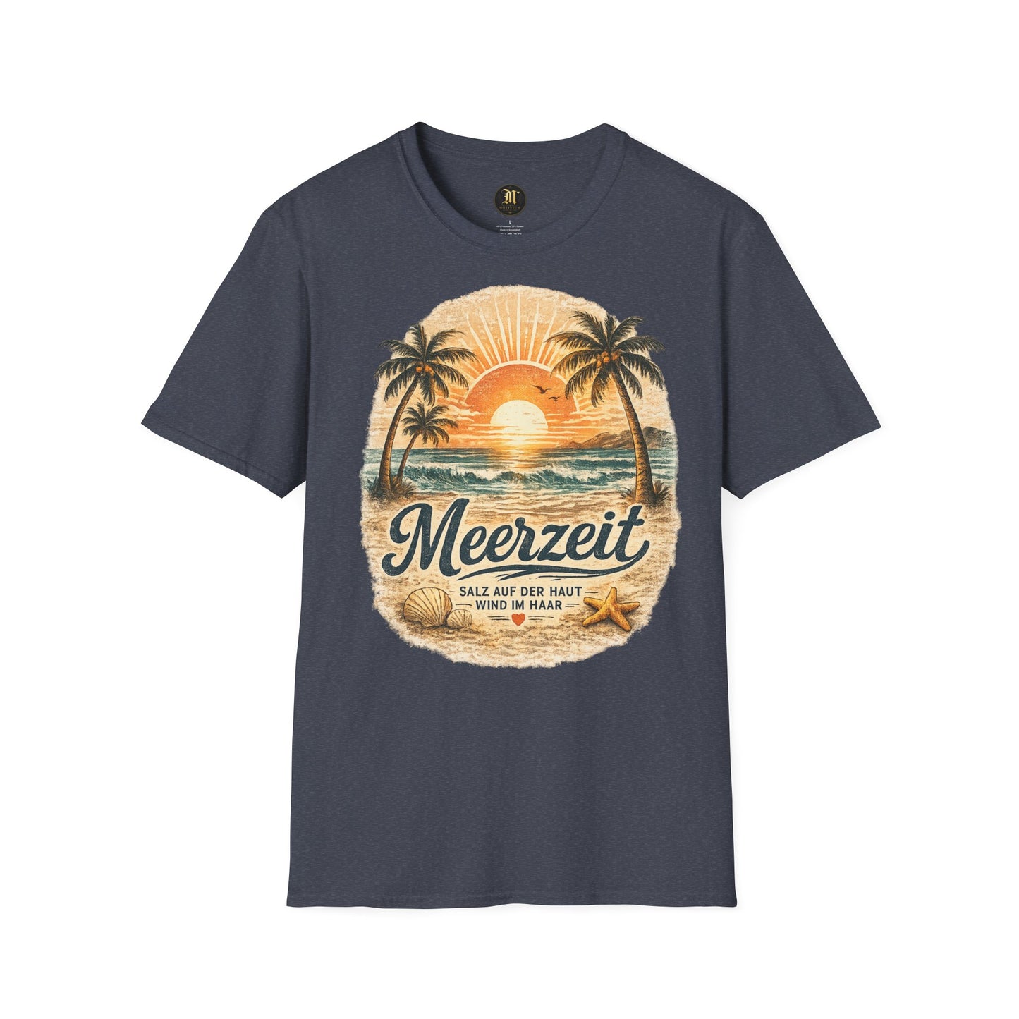 Meerzeit T-Shirt – Salz auf der Haut, Wind im Haar | Vintage Strand Shirt | Sommer Urlaub Meer Geschenk