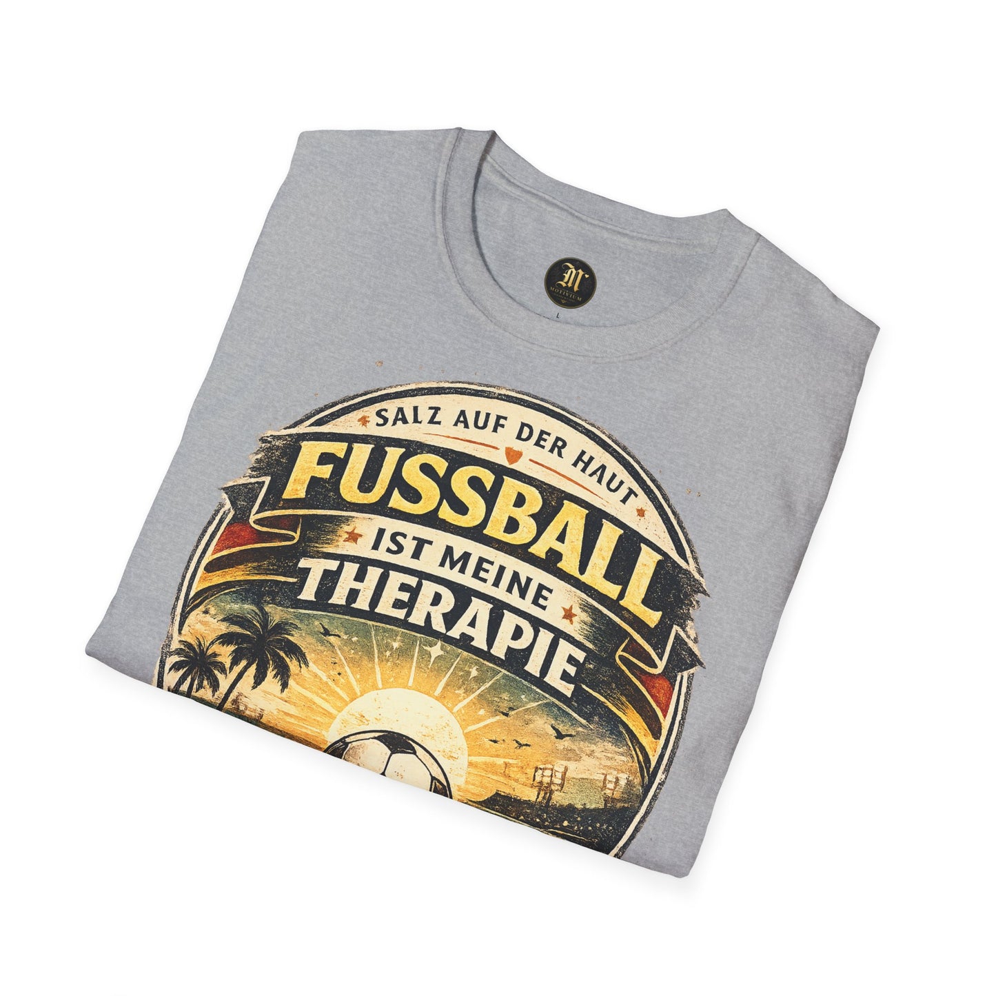 Fußball ist meine Therapie Shirt | Vintage Fußball Sommer Beach Lifestyle T-Shirt