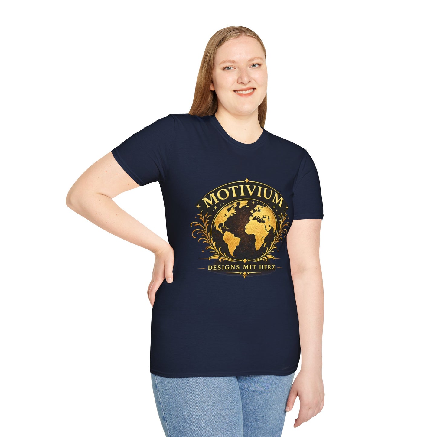 Motivium World Edition – Premium T-Shirt | Designs mit Herz