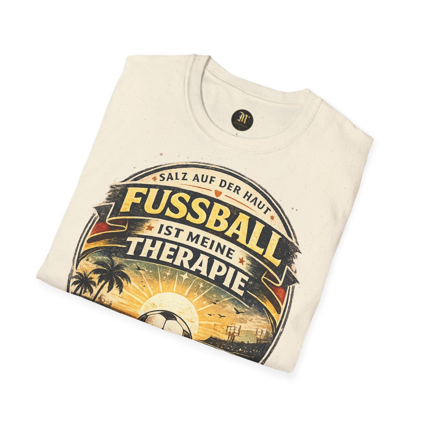 Fußball ist meine Therapie Shirt | Vintage Fußball Sommer Beach Lifestyle T-Shirt