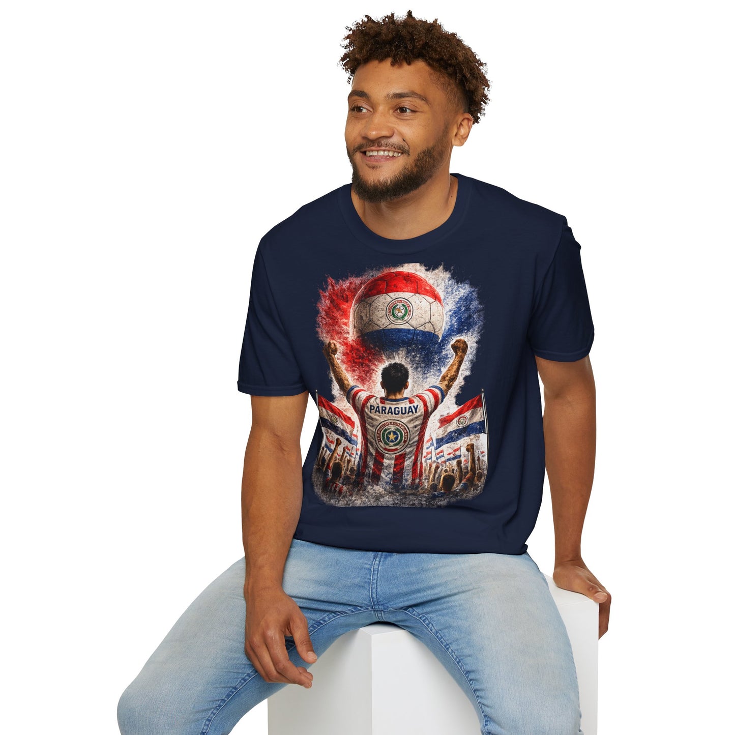 Paraguay Fußball Fan T-Shirt | Paraguay Supporter Shirt | Paraguay Fan Design | Fußball Fanartikel | Geschenk für Paraguay Fans