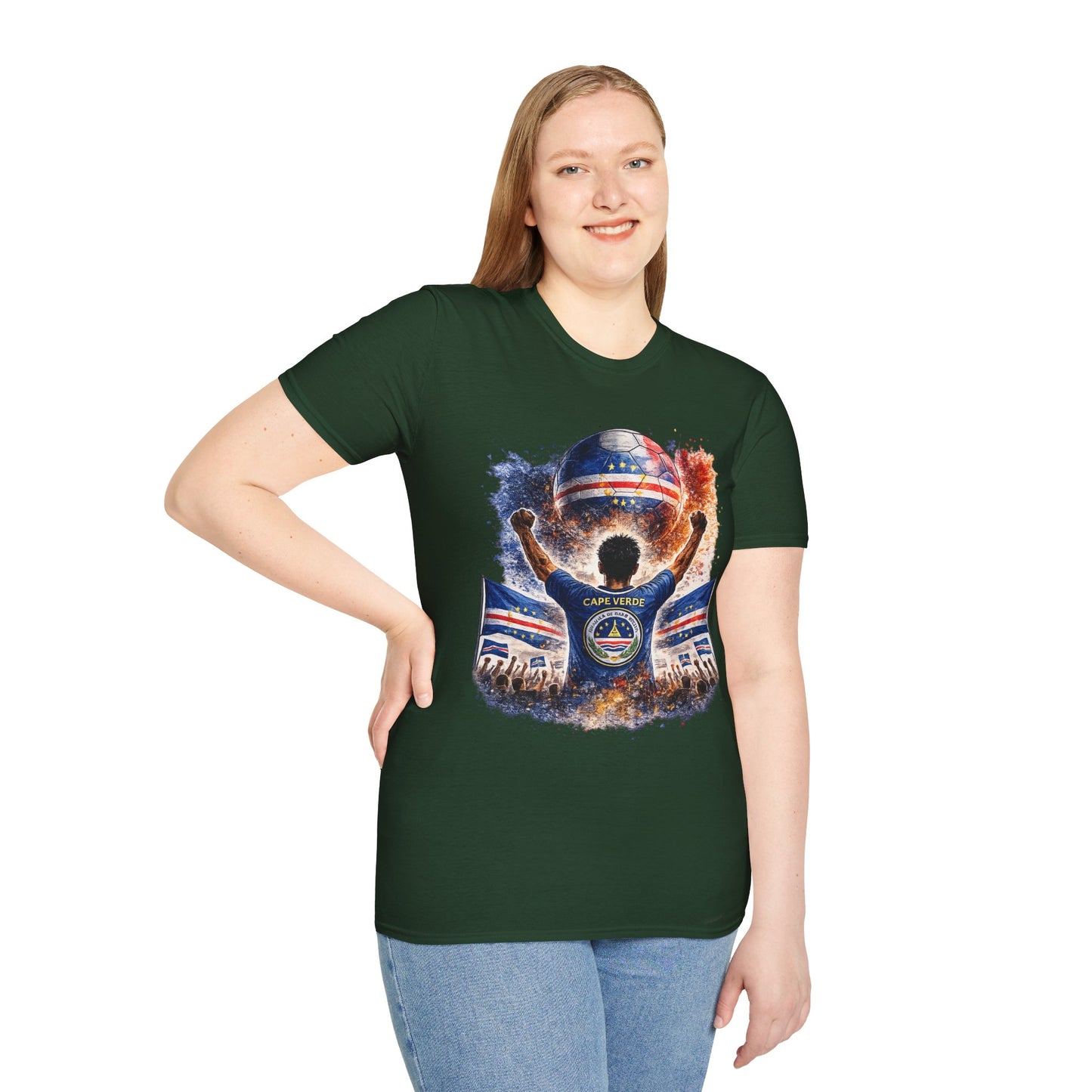 Kap Verde Fan Shirt – Cape Verde Football Supporter T-Shirt | Fußball Fan Geschenk