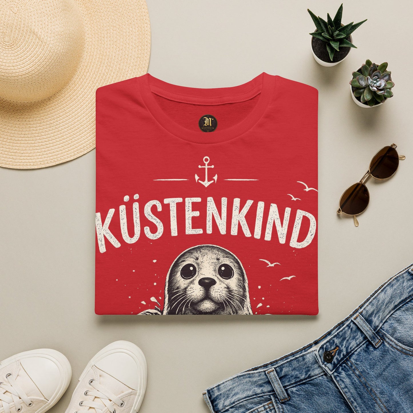 Küstenkind Robbe T-Shirt – Nordisch Wild Frei | Maritime Küstenliebe | Seal Ocean Beach Shirt | Nordsee Ostsee Geschenk