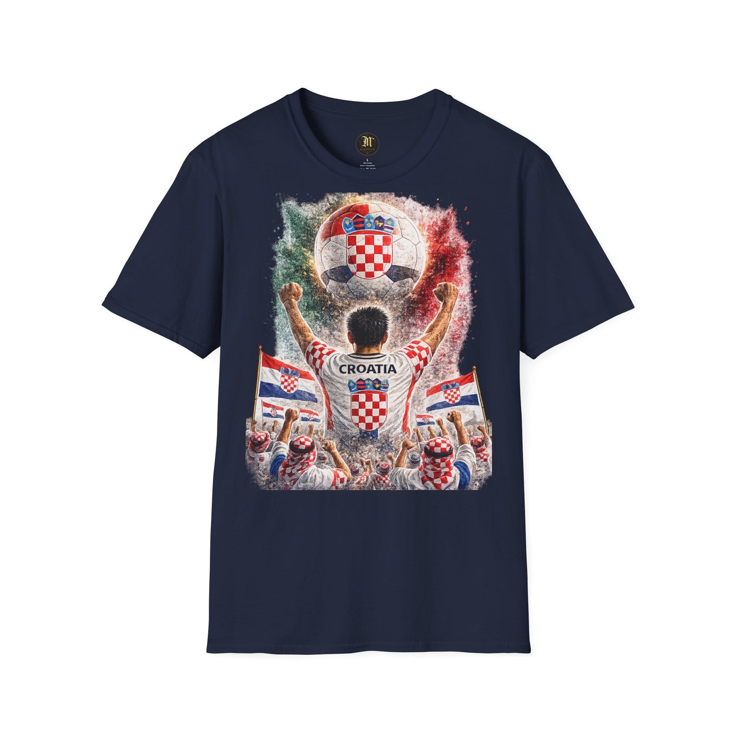 Kroatien Fußball Fan T-Shirt | Kroatien Supporter Shirt | Croatia Fan Design | Fußball Fanartikel | Geschenk für Kroatien Fans