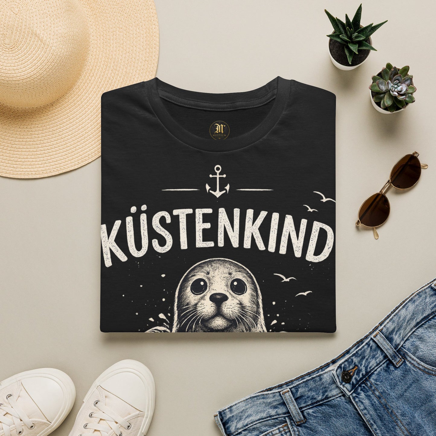 Küstenkind Robbe T-Shirt – Nordisch Wild Frei | Maritime Küstenliebe | Seal Ocean Beach Shirt | Nordsee Ostsee Geschenk