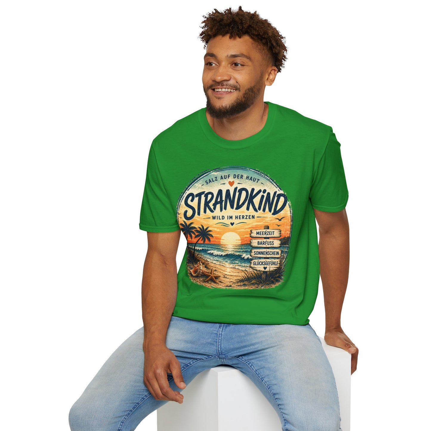 Strandkind T-Shirt – Salz auf der Haut, Wild im Herzen | Sommer & Meer Motiv