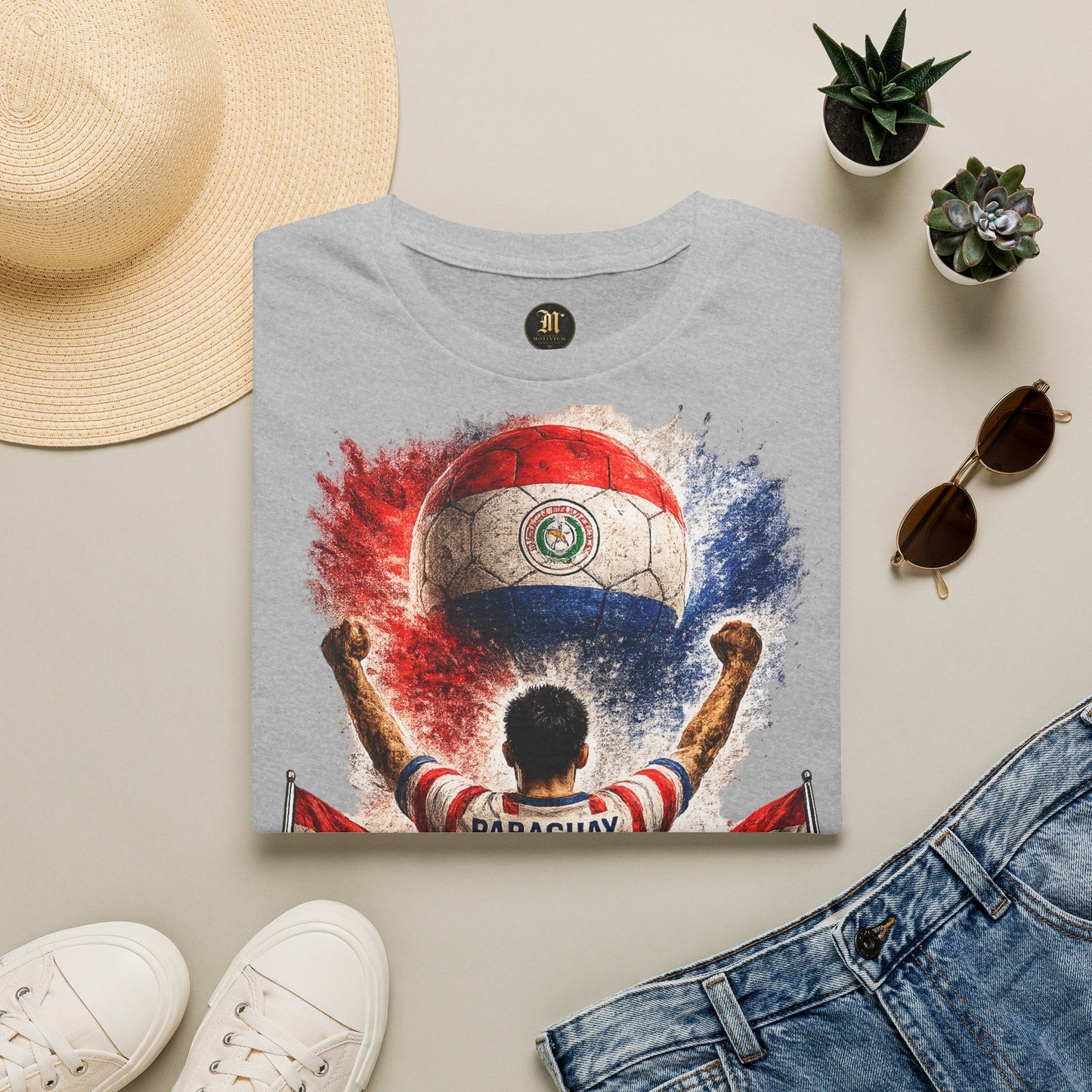 Paraguay Fußball Fan T-Shirt | Paraguay Supporter Shirt | Paraguay Fan Design | Fußball Fanartikel | Geschenk für Paraguay Fans