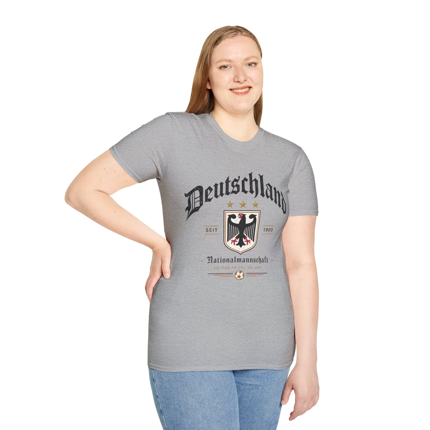 Deutschland Fußball Fan T-Shirt | Nationalmannschaft Vintage Shirt | Public Viewing Geschenk
