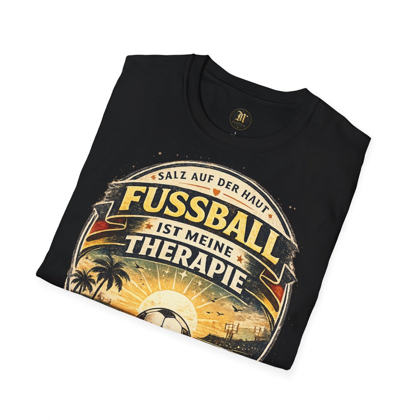 Fußball ist meine Therapie Shirt | Vintage Fußball Sommer Beach Lifestyle T-Shirt