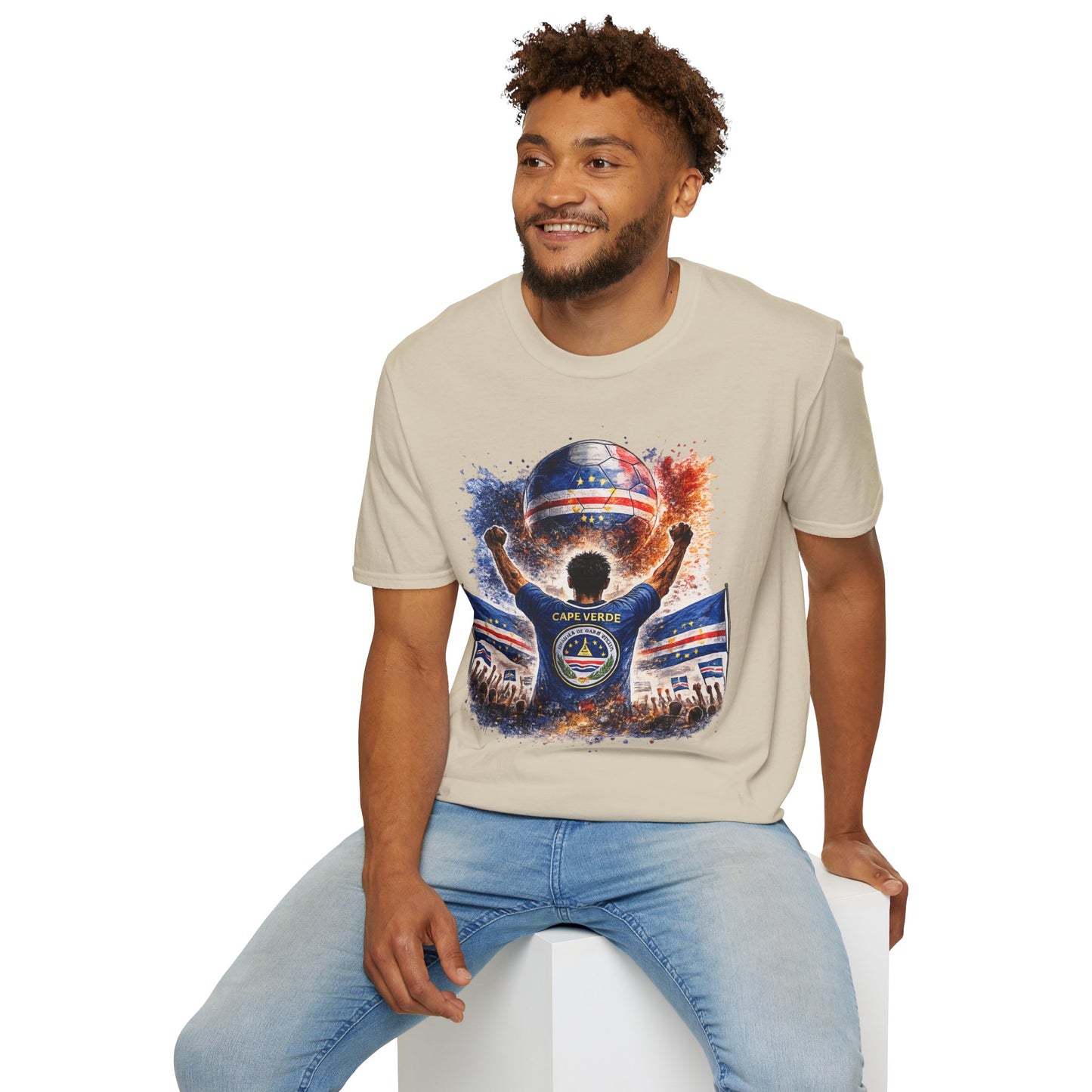 Kap Verde Fan Shirt – Cape Verde Football Supporter T-Shirt | Fußball Fan Geschenk