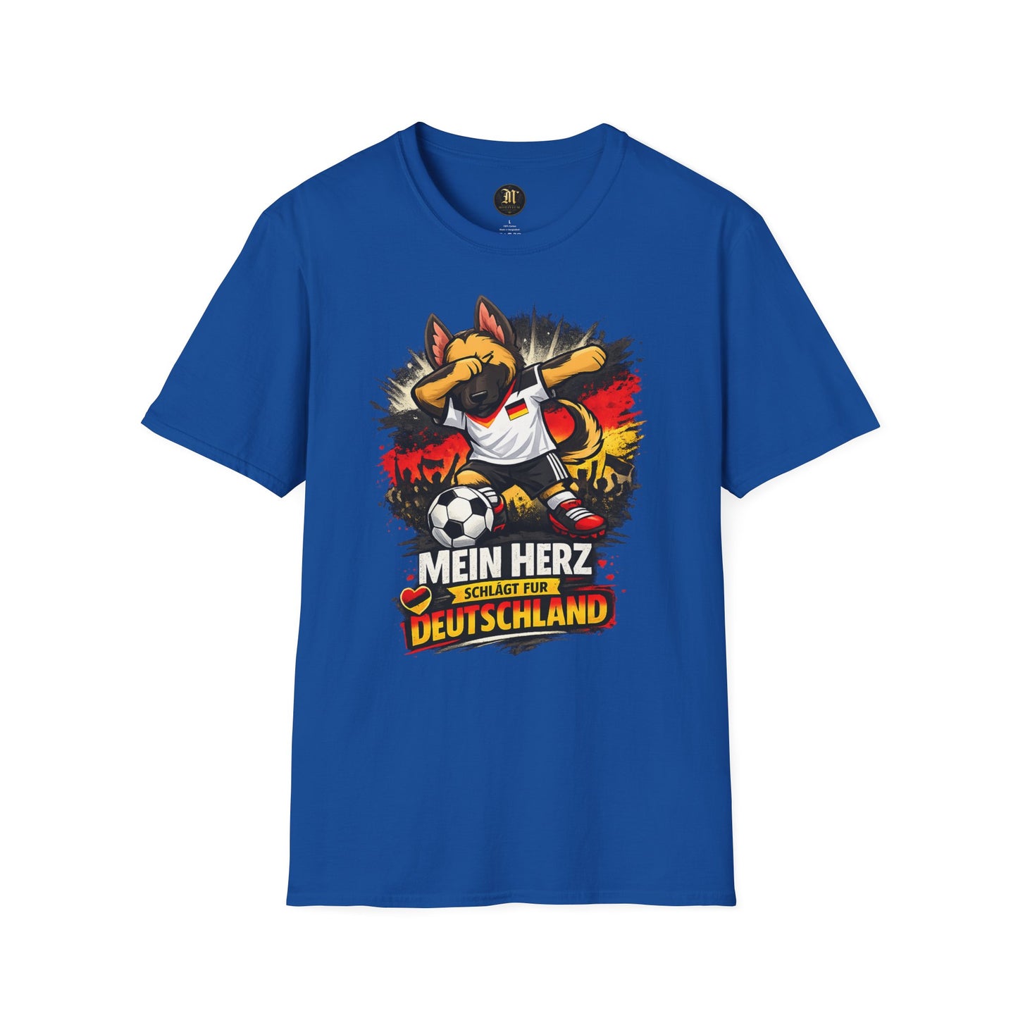 Deutschland Fußball Fan Hund T-Shirt – Schäferhund im Deutschland Trikot | Motivium