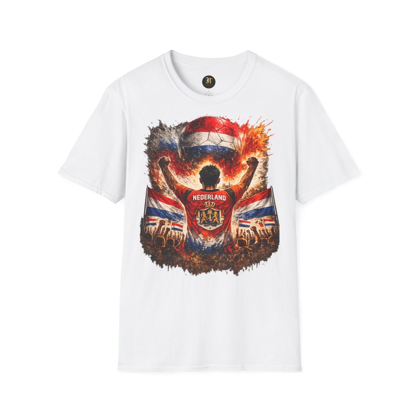 Niederlande Fußball Fan T-Shirt – Holland Flagge Supporter Design | Fußball Fanartikel | Geschenk für Fußballfans