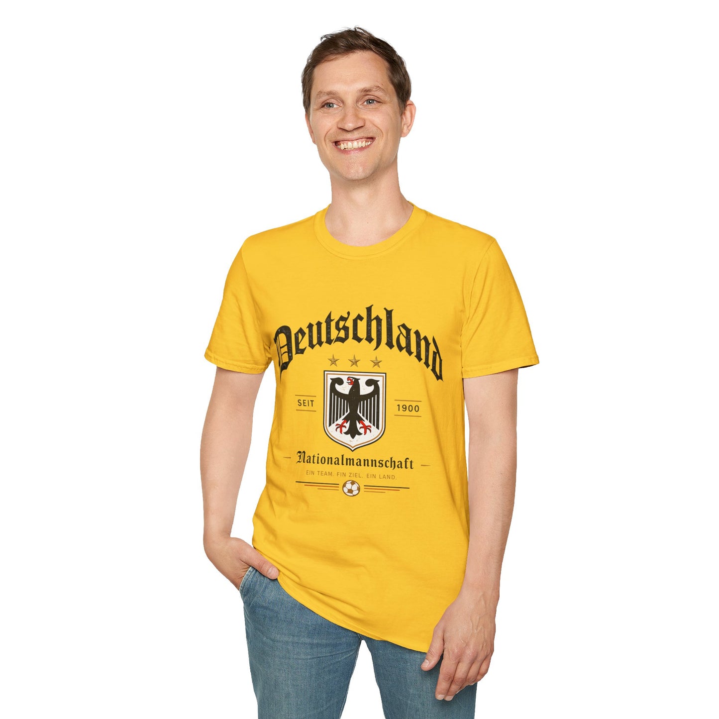 Deutschland Fußball Fan T-Shirt | Nationalmannschaft Vintage Shirt | Public Viewing Geschenk