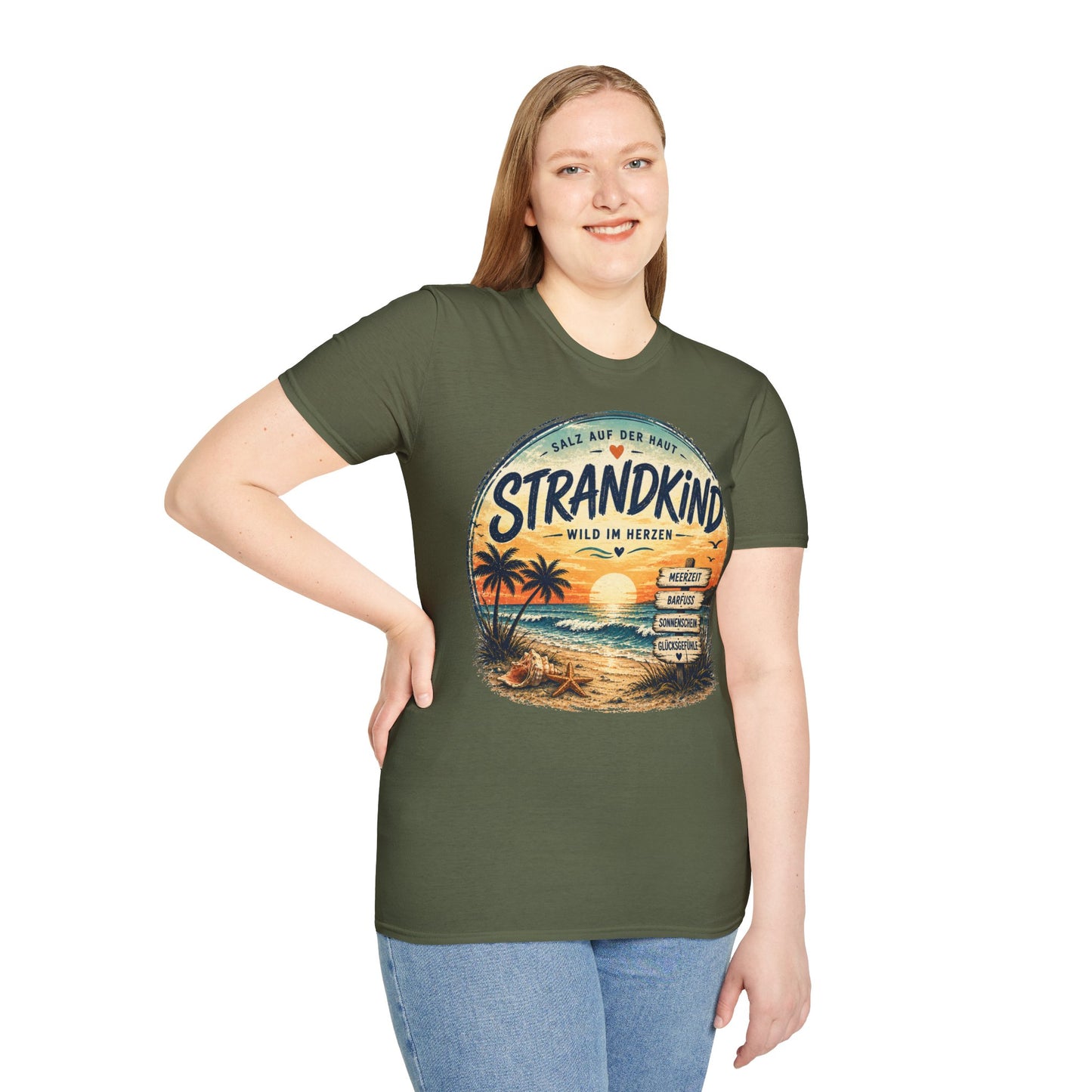 Strandkind T-Shirt – Salz auf der Haut, Wild im Herzen | Sommer & Meer Motiv