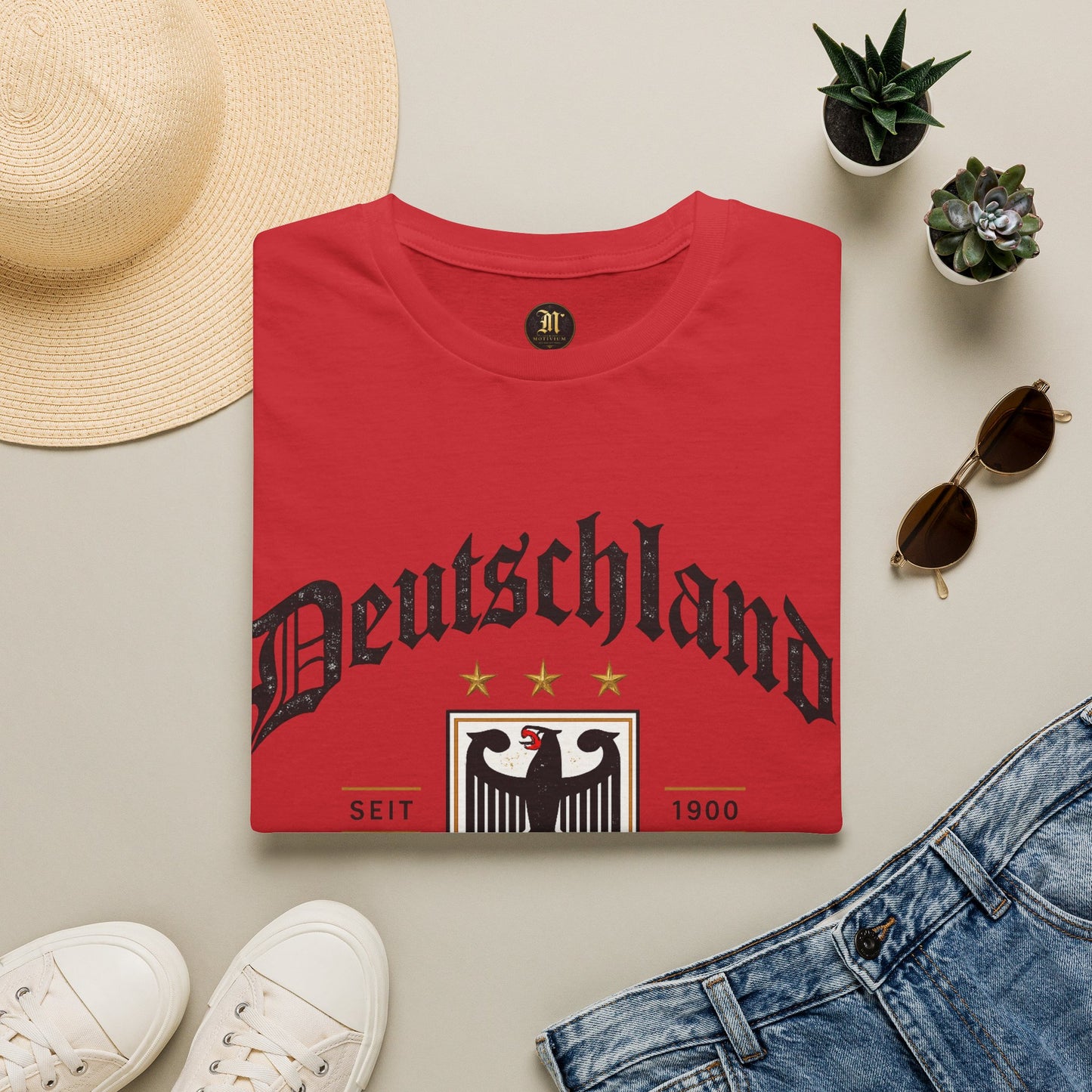 Deutschland Fußball Fan T-Shirt | Nationalmannschaft Vintage Shirt | Public Viewing Geschenk