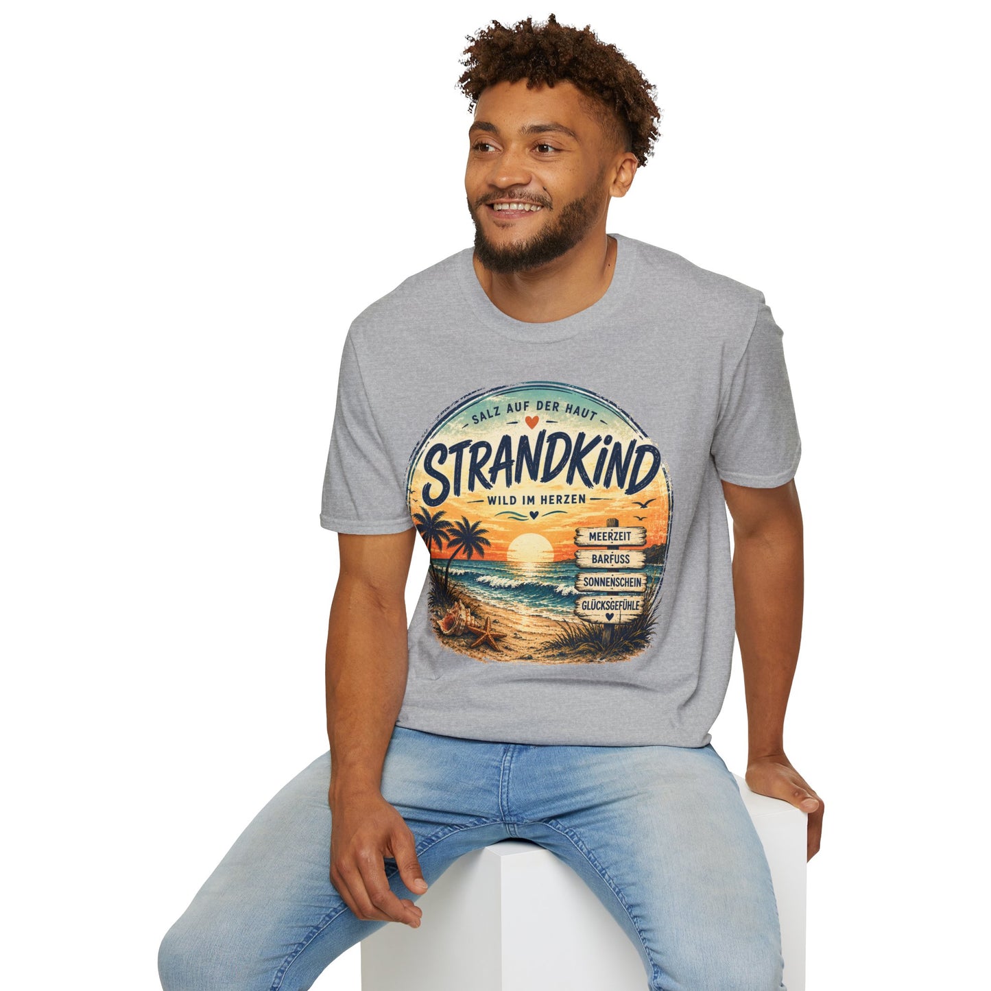 Strandkind T-Shirt – Salz auf der Haut, Wild im Herzen | Sommer & Meer Motiv
