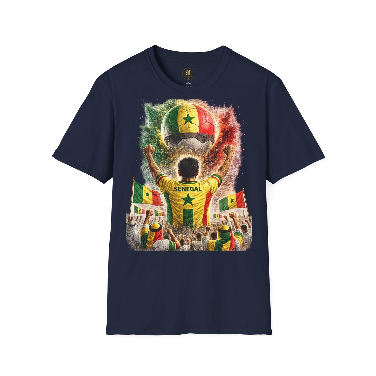 Senegal Fußball Fan T-Shirt | Senegal Supporter Shirt | Senegal Fan Design | Fußball Fanartikel | Geschenk für Senegal Fans