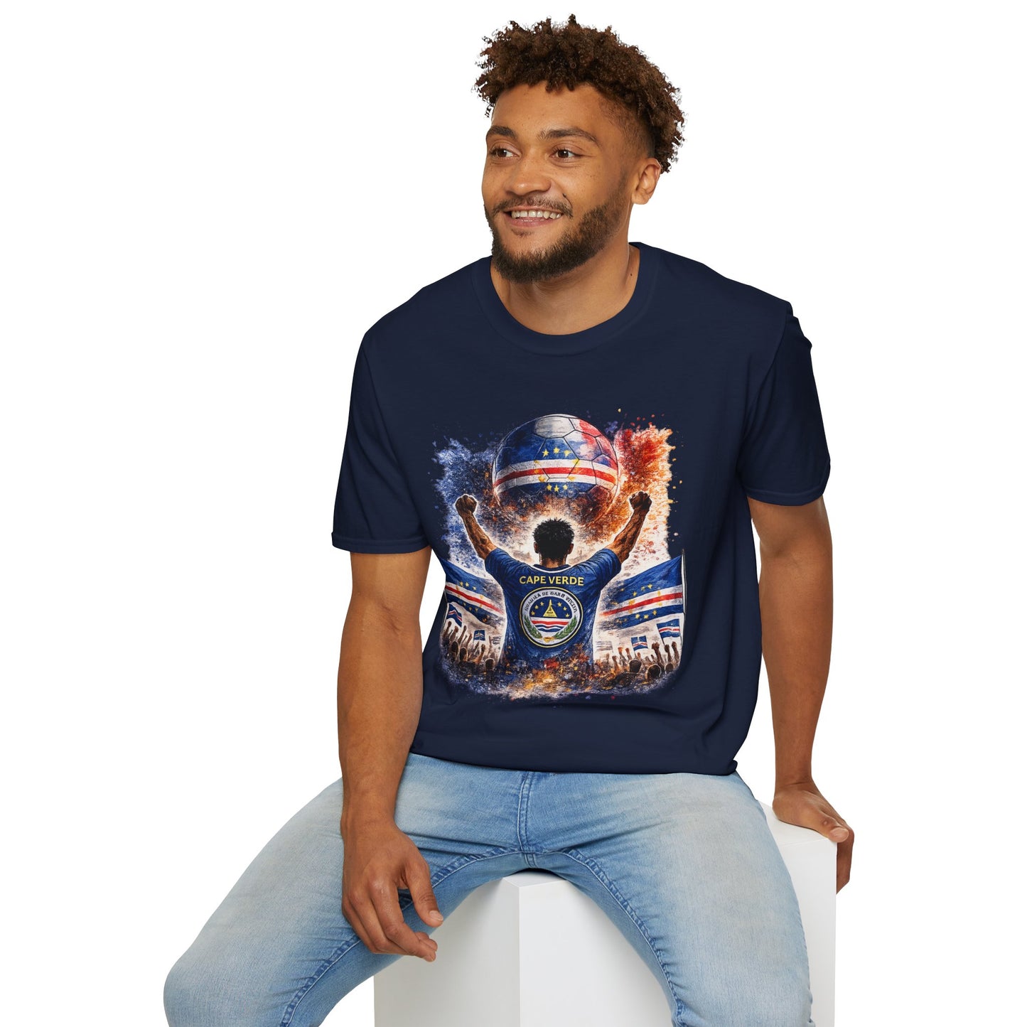 Kap Verde Fan Shirt – Cape Verde Football Supporter T-Shirt | Fußball Fan Geschenk