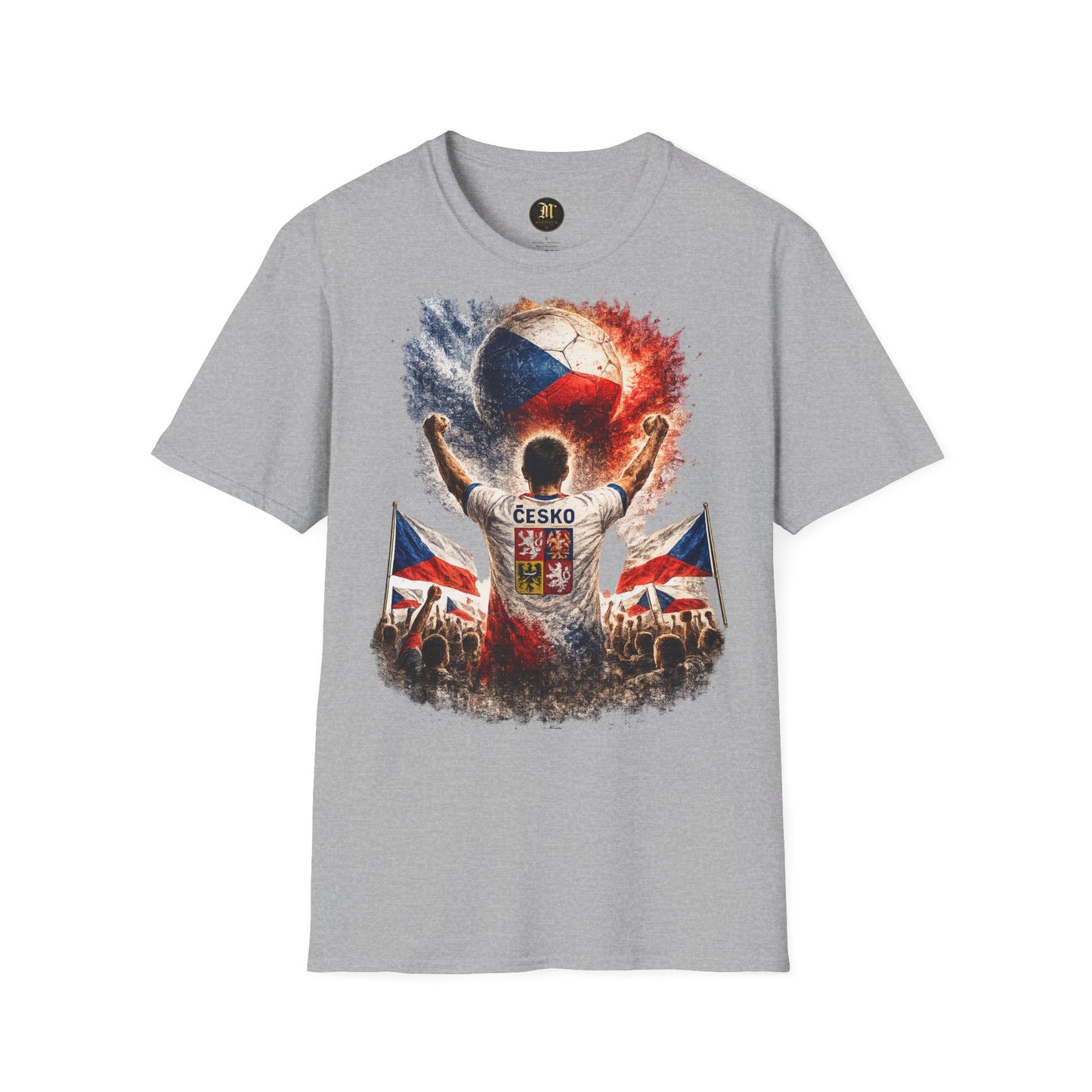 Tschechien Fußball Fan T-Shirt | Tschechien Supporter Shirt | Czech Republic Fan Design | Fußball Fanartikel | Geschenk für Tschechien Fans