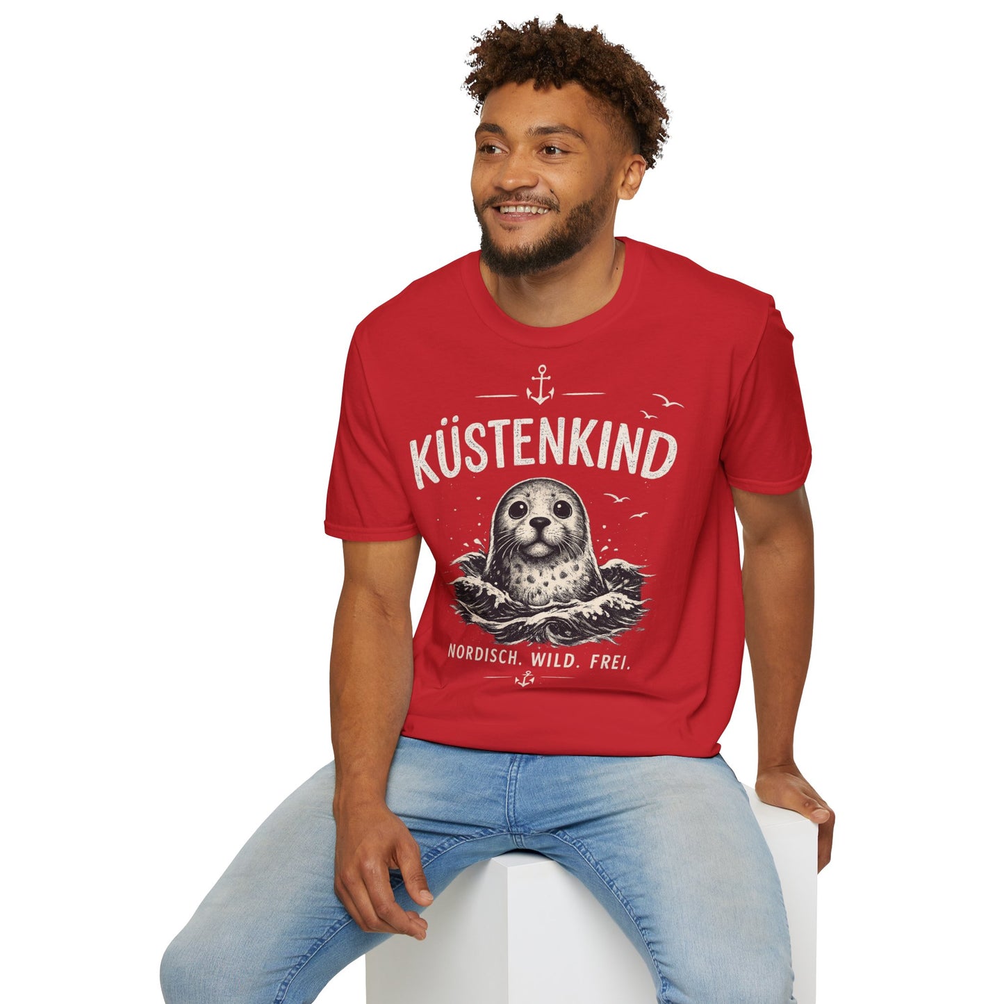 Küstenkind Robbe T-Shirt – Nordisch Wild Frei | Maritime Küstenliebe | Seal Ocean Beach Shirt | Nordsee Ostsee Geschenk