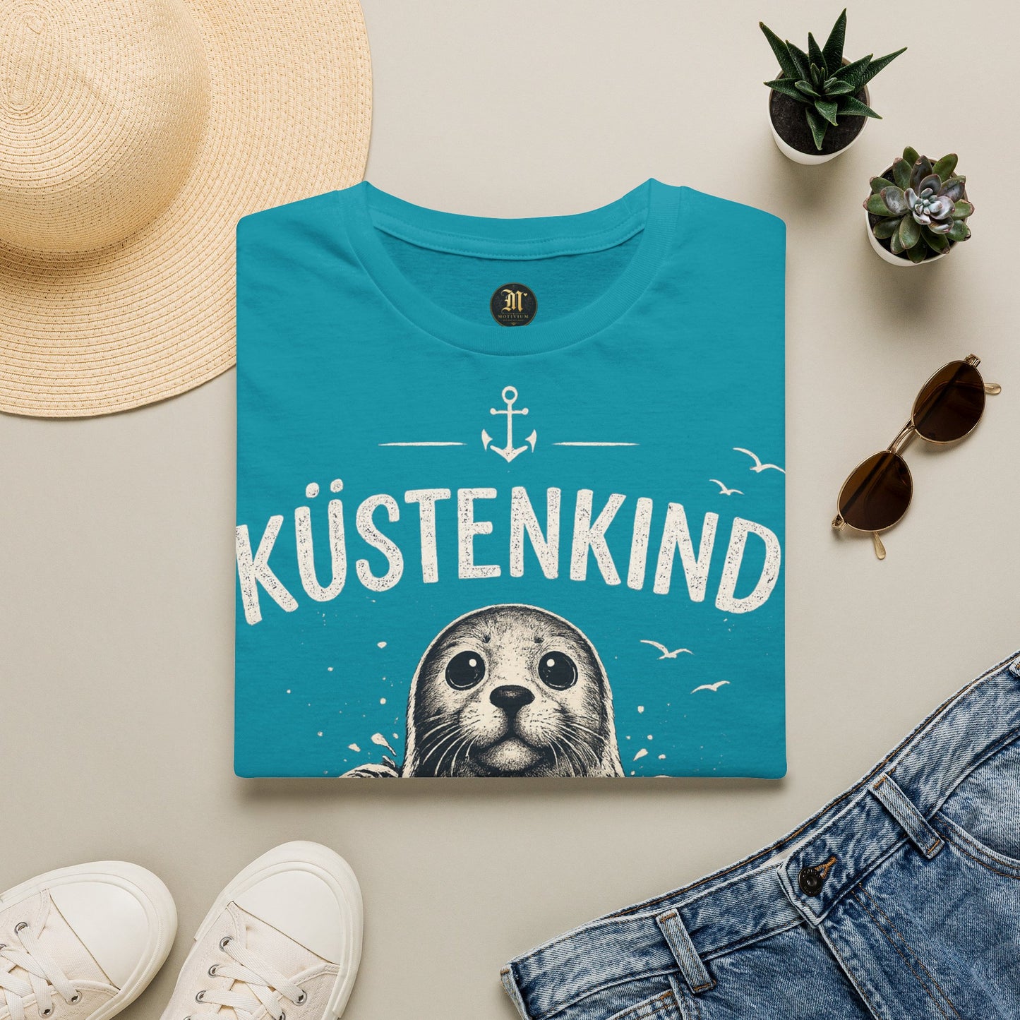 Küstenkind Robbe T-Shirt – Nordisch Wild Frei | Maritime Küstenliebe | Seal Ocean Beach Shirt | Nordsee Ostsee Geschenk