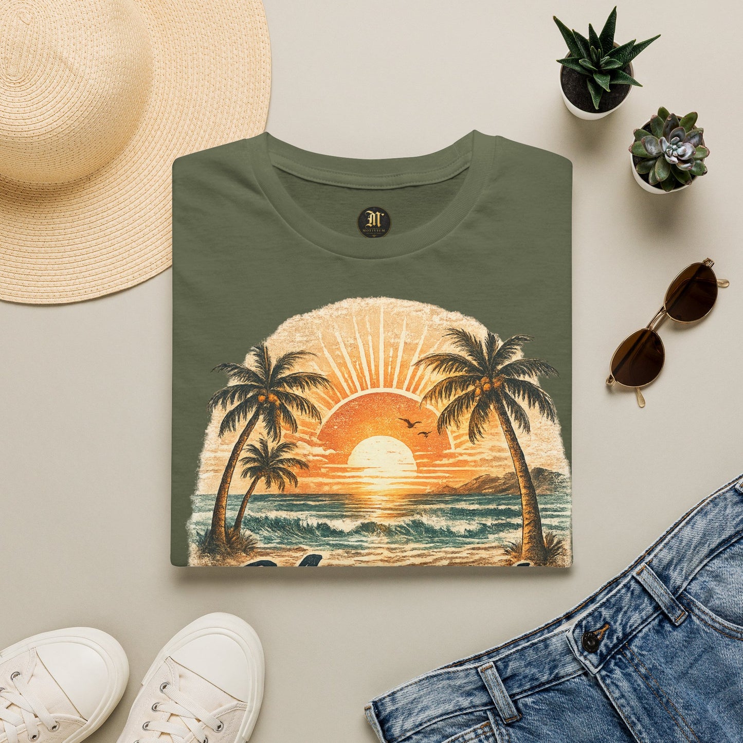 Meerzeit T-Shirt – Salz auf der Haut, Wind im Haar | Vintage Strand Shirt | Sommer Urlaub Meer Geschenk