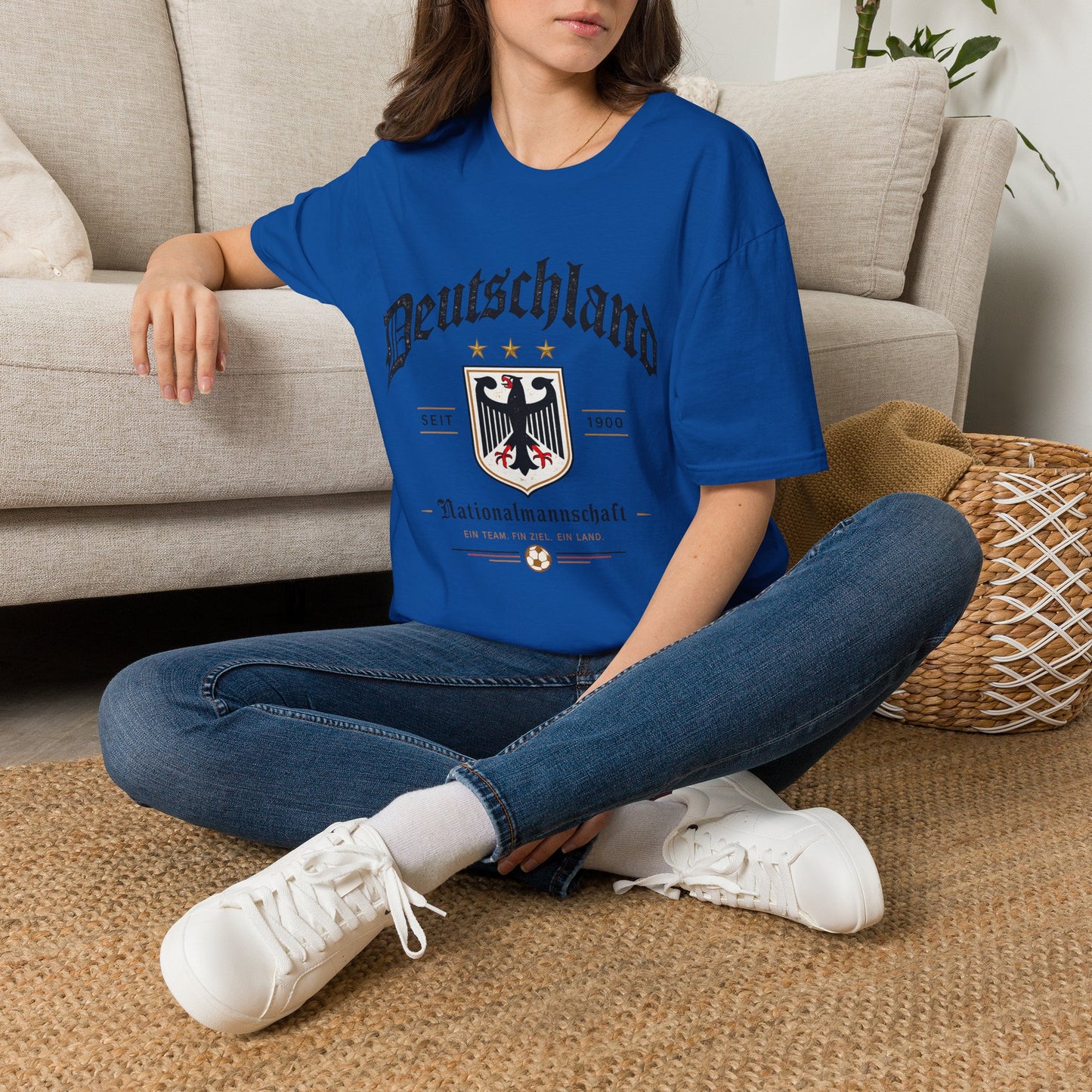 Deutschland Fußball Fan T-Shirt | Nationalmannschaft Vintage Shirt | Public Viewing Geschenk