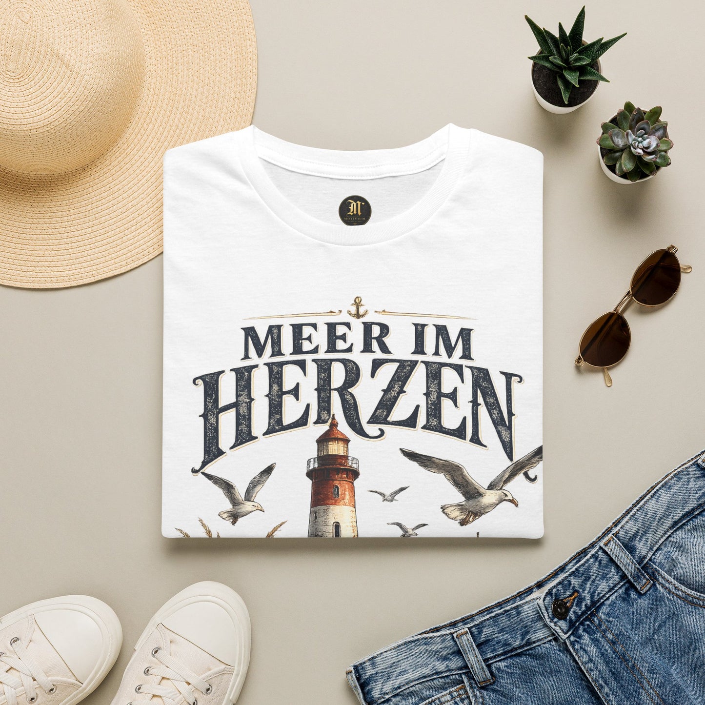 🌊 Meer im Herzen – Vintage Küsten T-Shirt