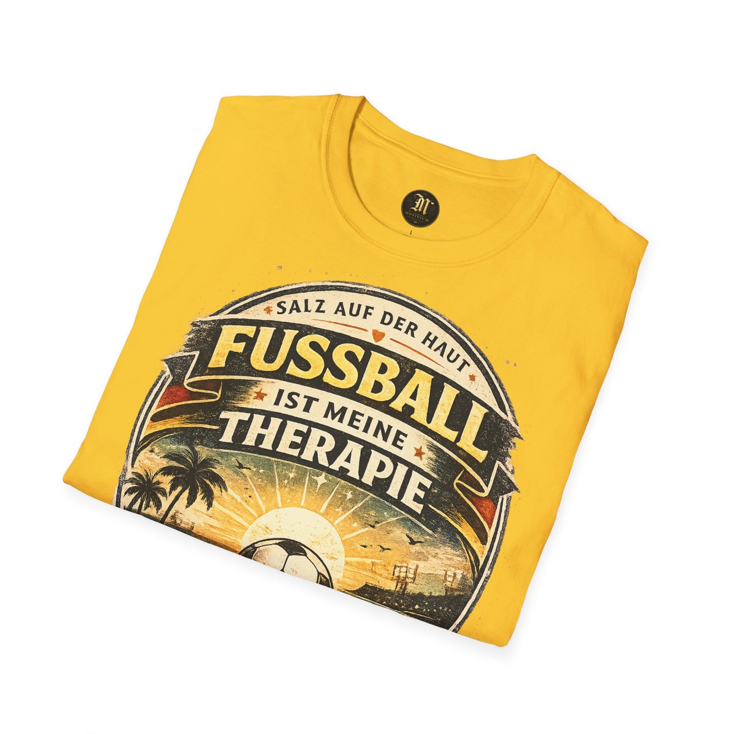 Fußball ist meine Therapie Shirt | Vintage Fußball Sommer Beach Lifestyle T-Shirt