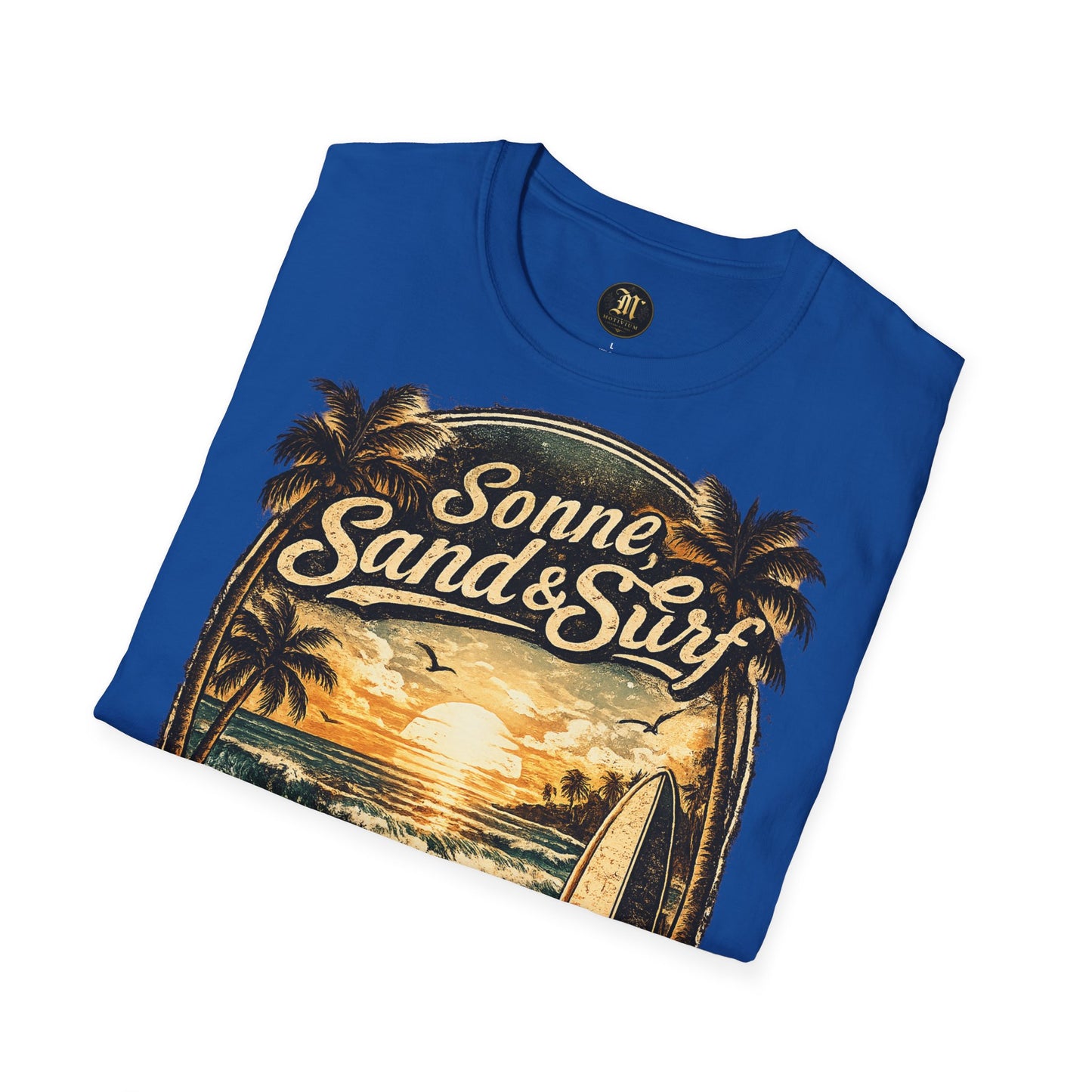 🌴 Sonne, Sand & Surf T-Shirt – Lebe Frei | Vintage Beach Lifestyle Design