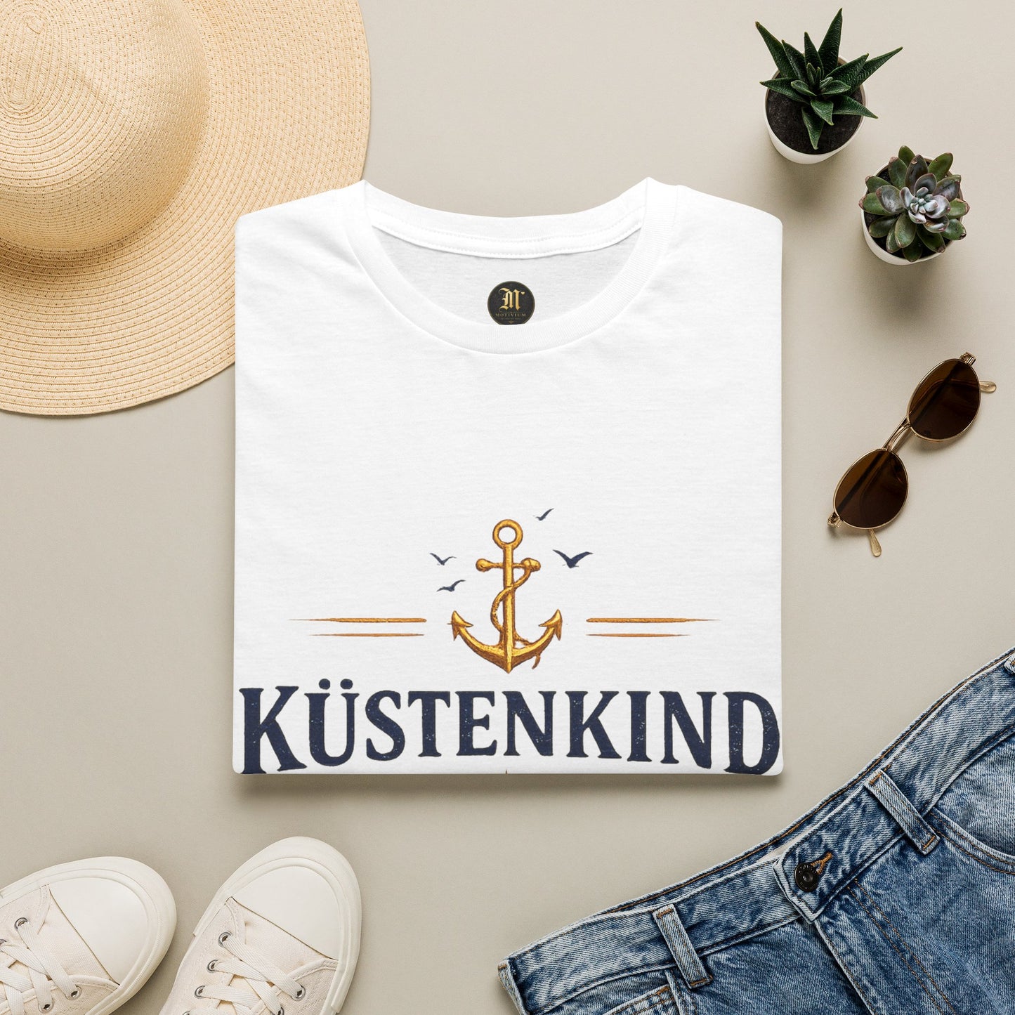 Küstenkind T-Shirt – Nordisch Wild Frei | Maritimes Küsten Design | Nordsee Ostsee Strandshirt Unisex