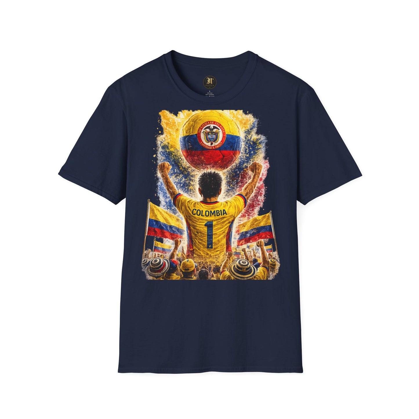 Kolumbien Fußball Fan T-Shirt | Kolumbien Supporter Shirt | Colombia Fan Design | Fußball Fanartikel | Geschenk für Kolumbien Fans