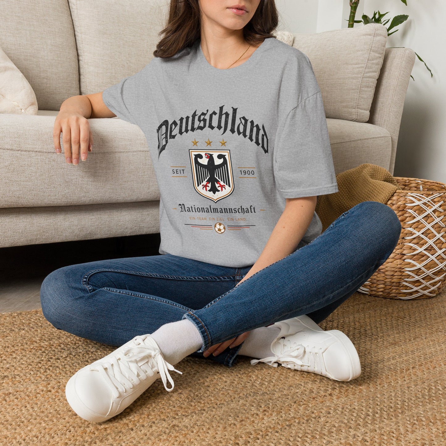 Deutschland Fußball Fan T-Shirt | Nationalmannschaft Vintage Shirt | Public Viewing Geschenk