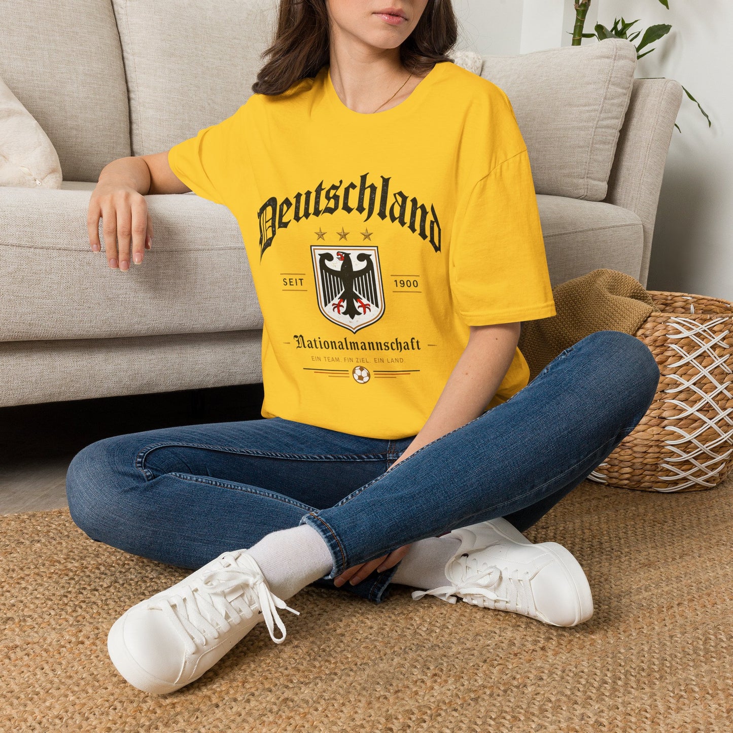 Deutschland Fußball Fan T-Shirt | Nationalmannschaft Vintage Shirt | Public Viewing Geschenk