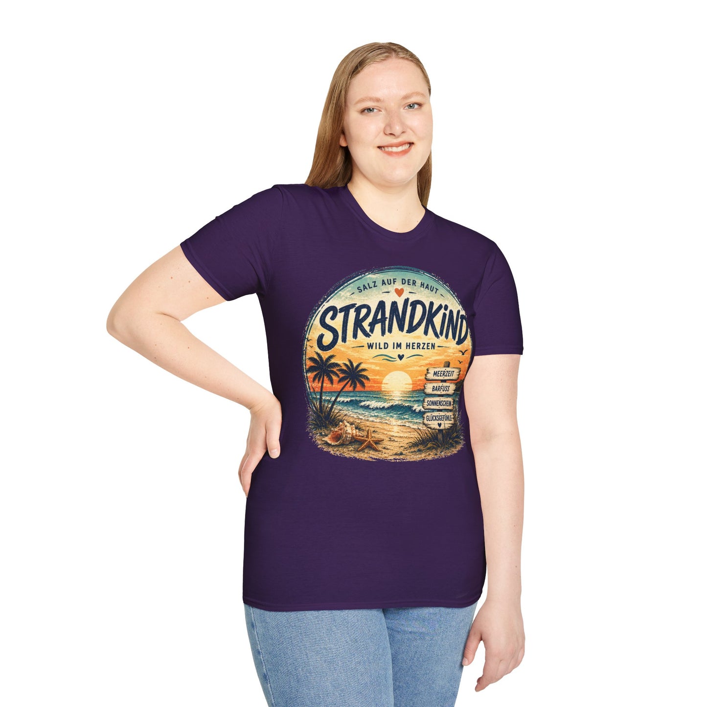 Strandkind T-Shirt – Salz auf der Haut, Wild im Herzen | Sommer & Meer Motiv