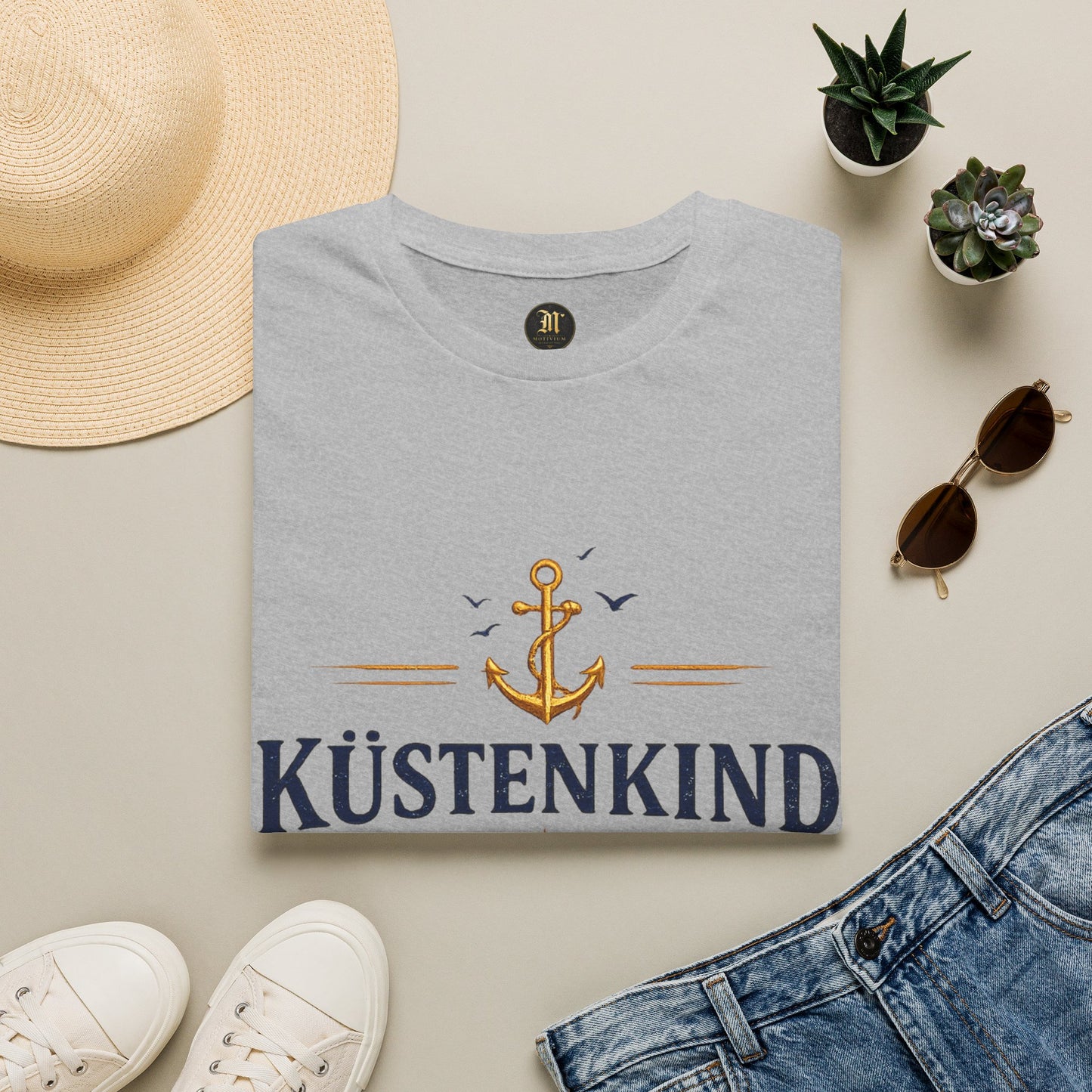 Küstenkind T-Shirt – Nordisch Wild Frei | Maritimes Küsten Design | Nordsee Ostsee Strandshirt Unisex