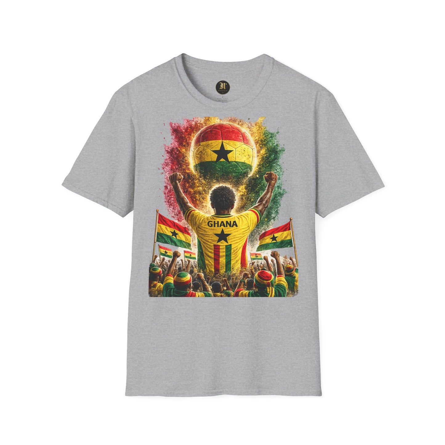 Ghana Fußball Fan T-Shirt | Ghana Supporter Shirt | Ghana Fan Design | Fußball Fanartikel | Geschenk für Ghana Fans