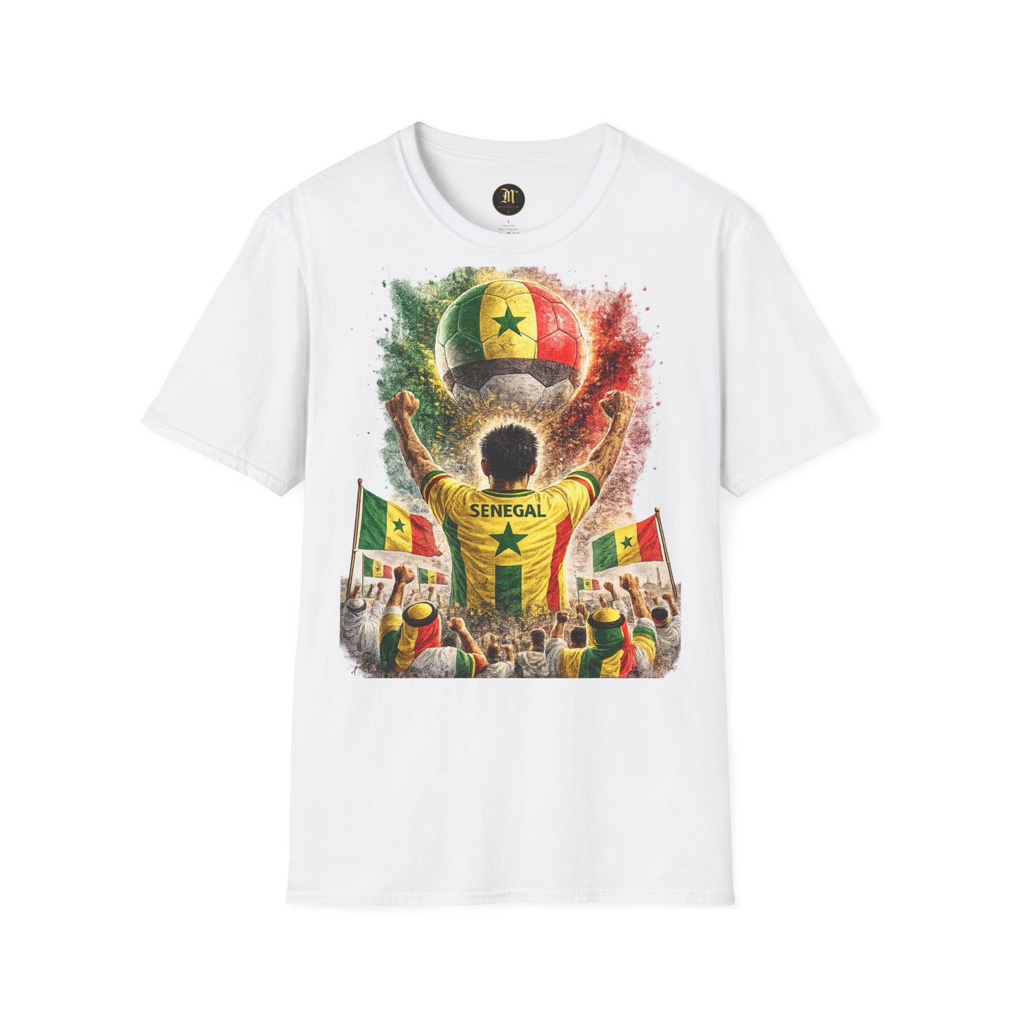 Senegal Fußball Fan T-Shirt | Senegal Supporter Shirt | Senegal Fan Design | Fußball Fanartikel | Geschenk für Senegal Fans