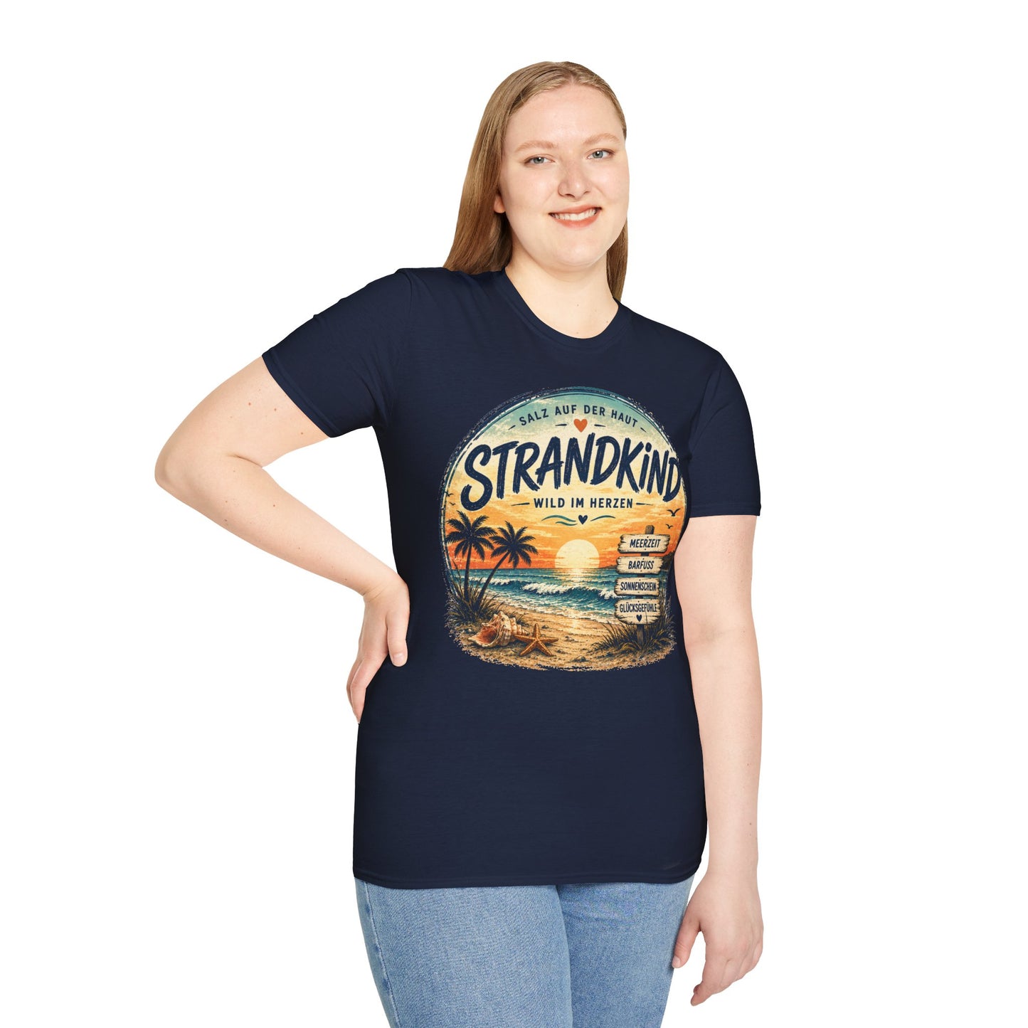 Strandkind T-Shirt – Salz auf der Haut, Wild im Herzen | Sommer & Meer Motiv