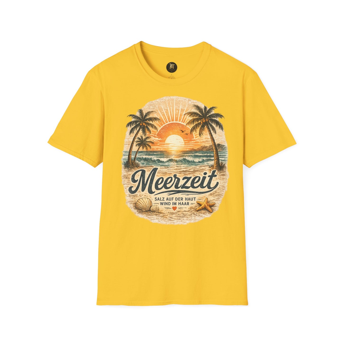 Meerzeit T-Shirt – Salz auf der Haut, Wind im Haar | Vintage Strand Shirt | Sommer Urlaub Meer Geschenk