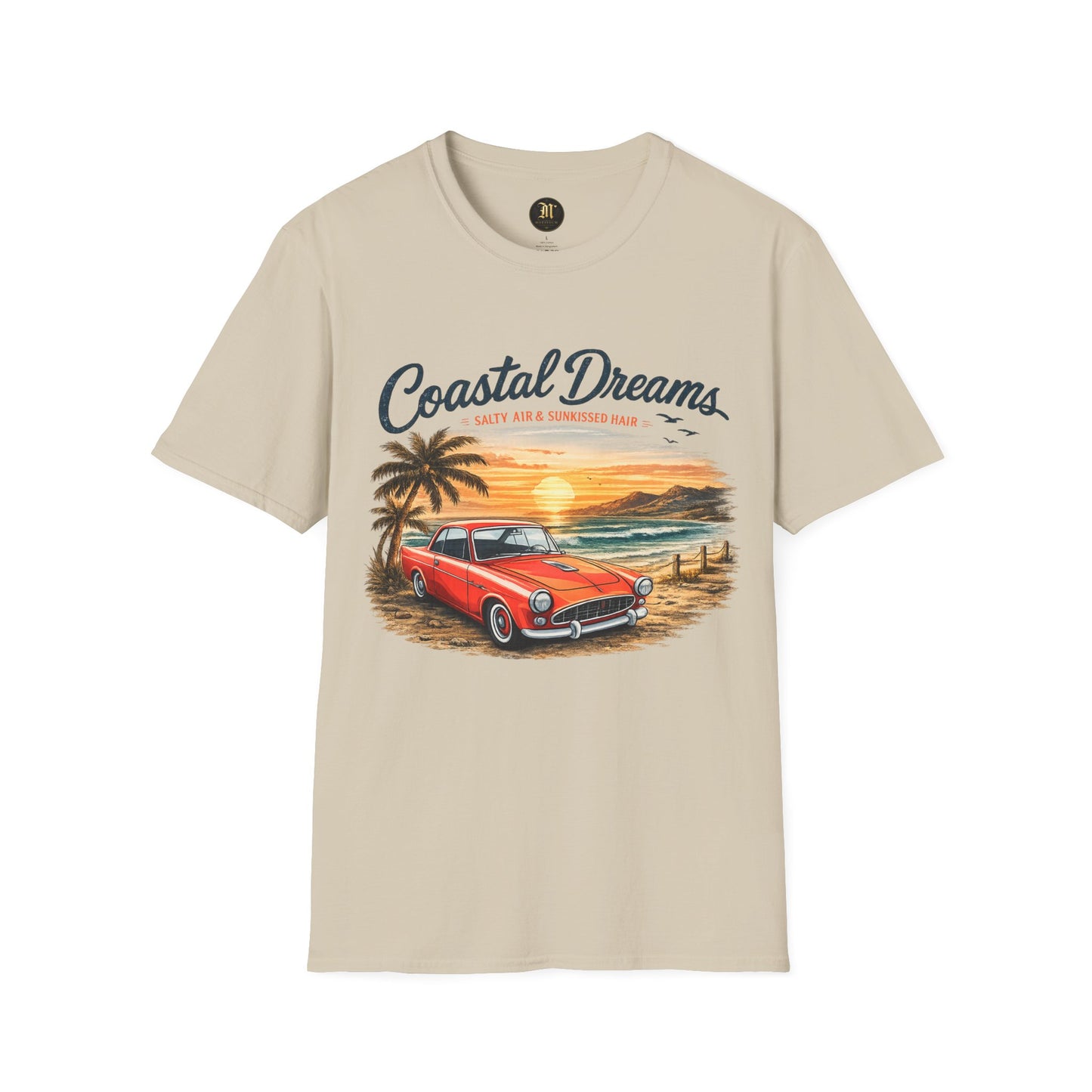 Coastal Dreams T-Shirt – Salzige Luft & Sonnengeküsstes Haar | Vintage Oldtimer Strand Motiv